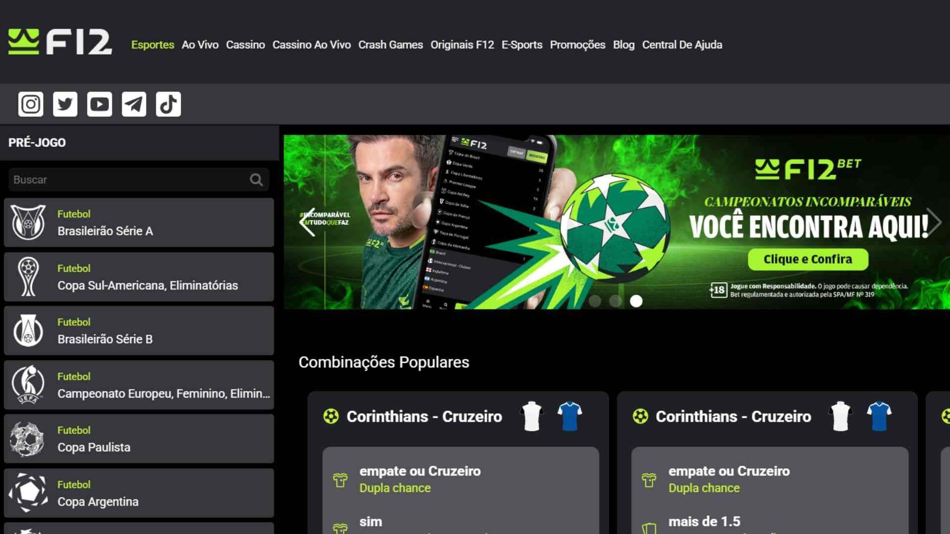 F12 Bet apostas esportivas