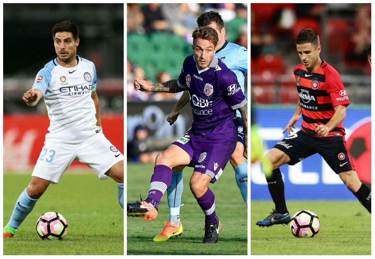 Bruno Fornaroli Melbourne City Adam Taggart Perth Glory Nico Martinez Western Sydney Wanderers A-League