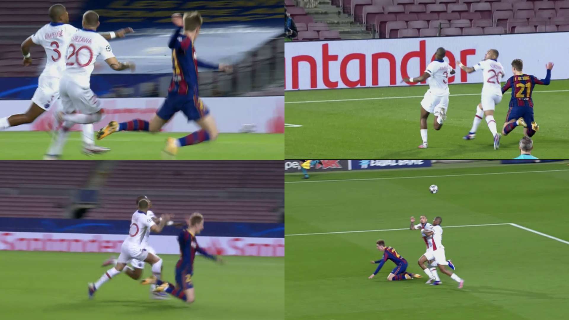 Penalti en el Barcelona vs. PSG