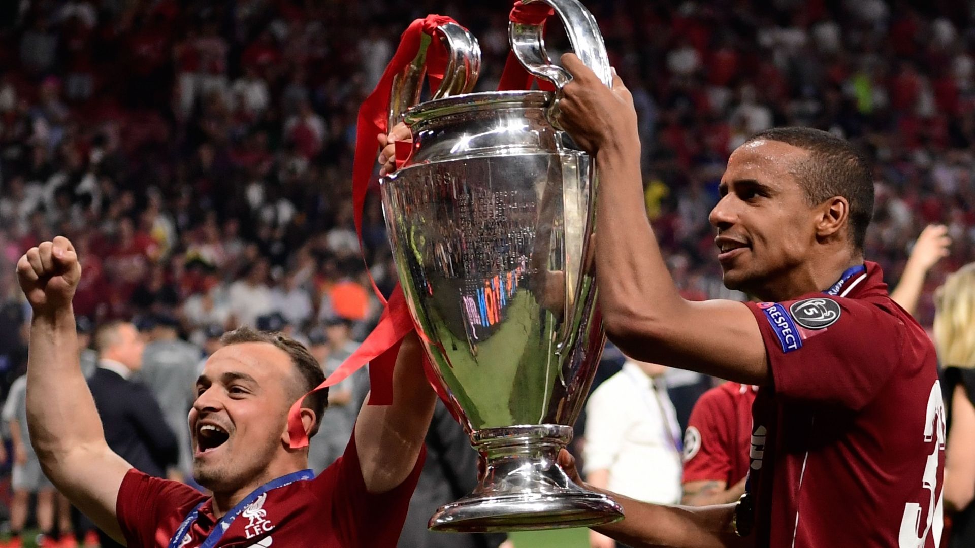 Joel Matip Xherdan Shaqiri Liverpool 2019