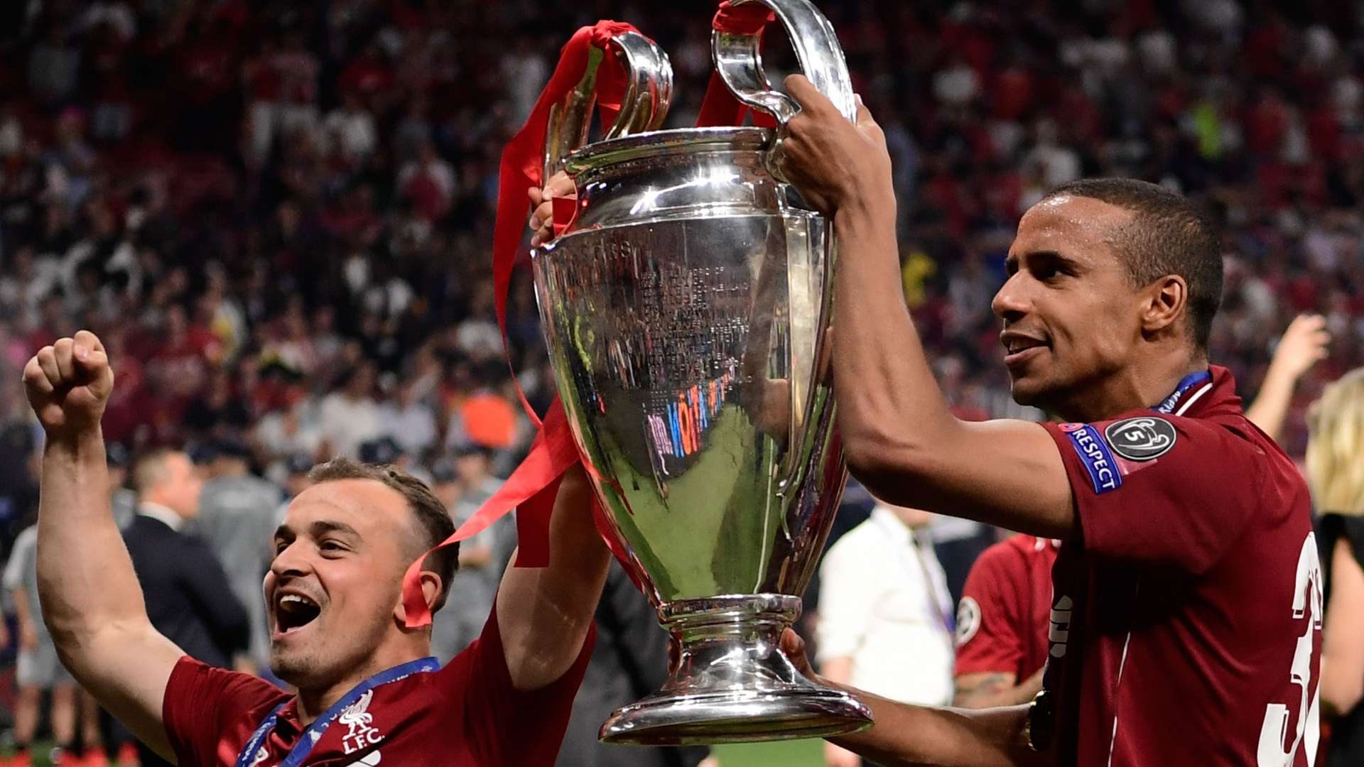 Joel Matip Xherdan Shaqiri Liverpool 2019