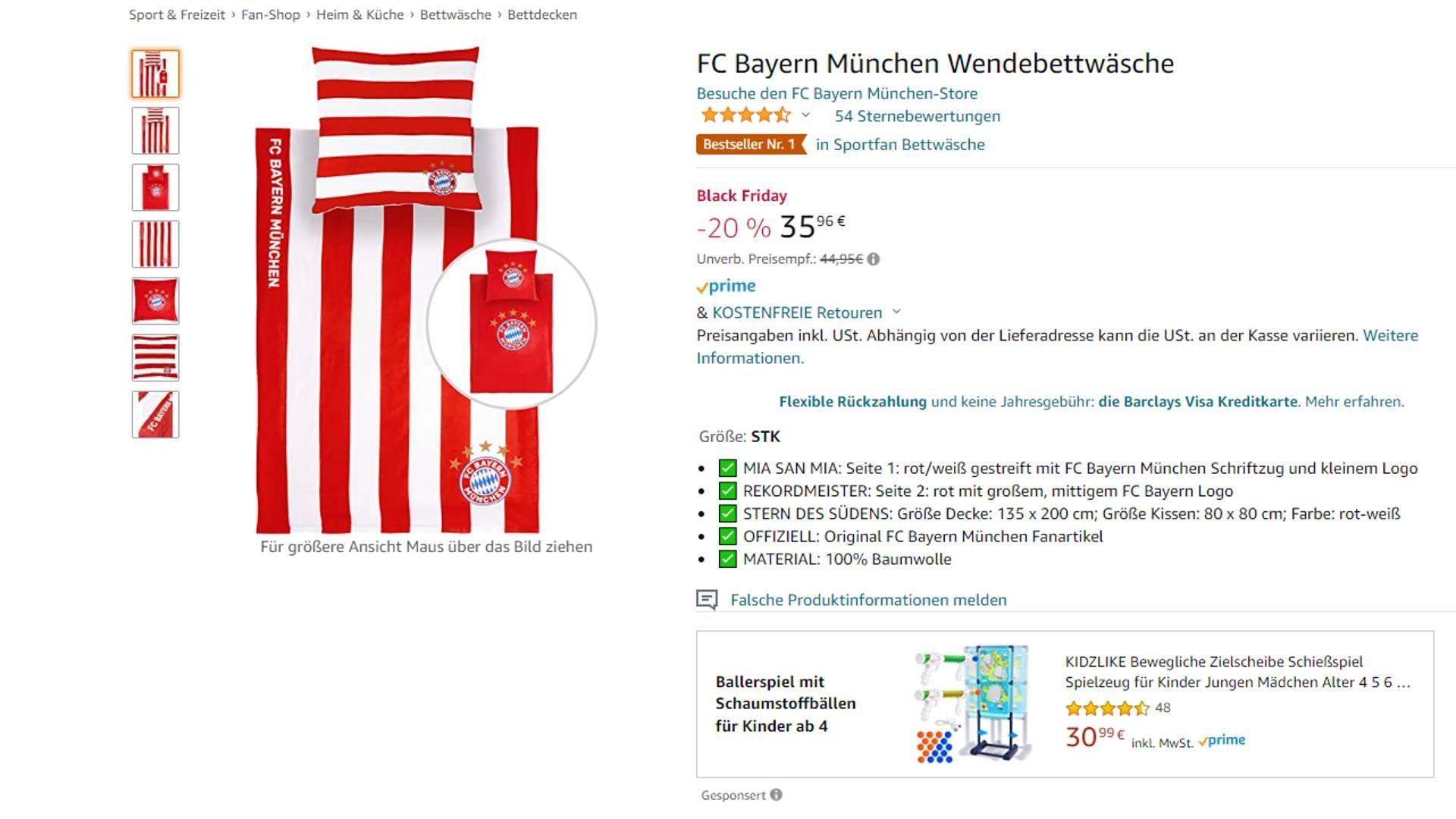 FC Bayern Bettwäsche Amazon