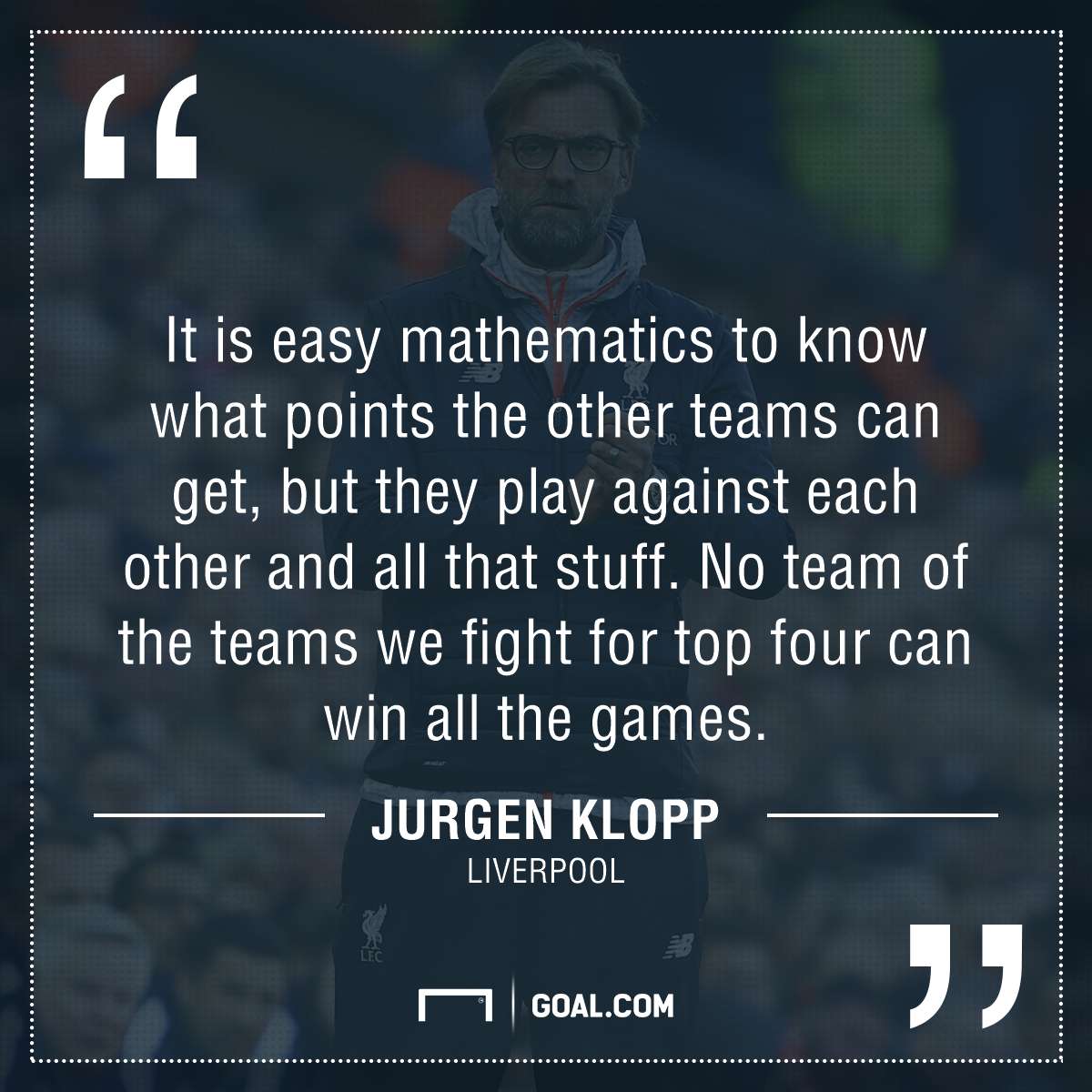 GFX Jurgen Klopp quote