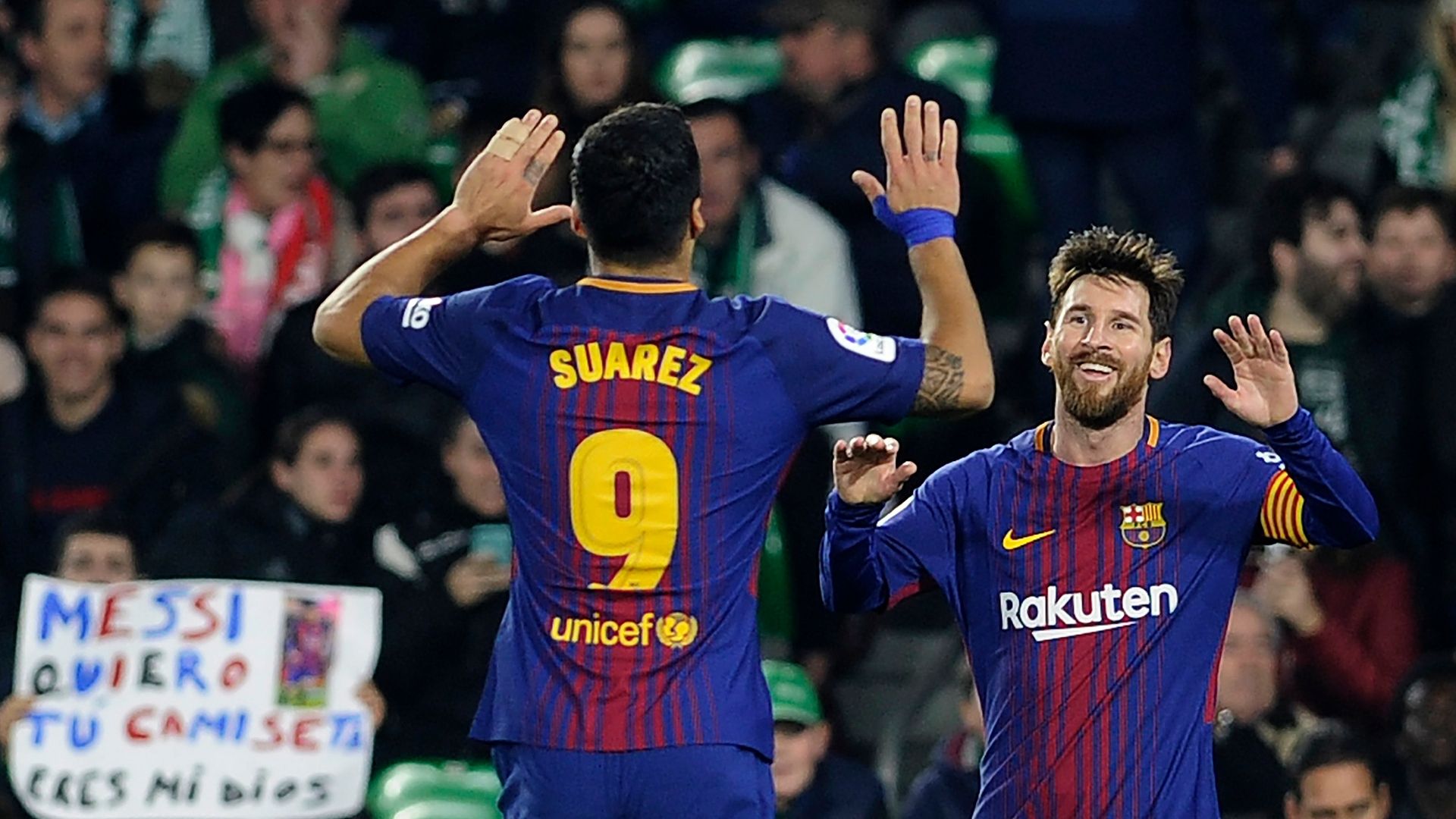 Lionel Messi Luis Suarez Barcelona Betis