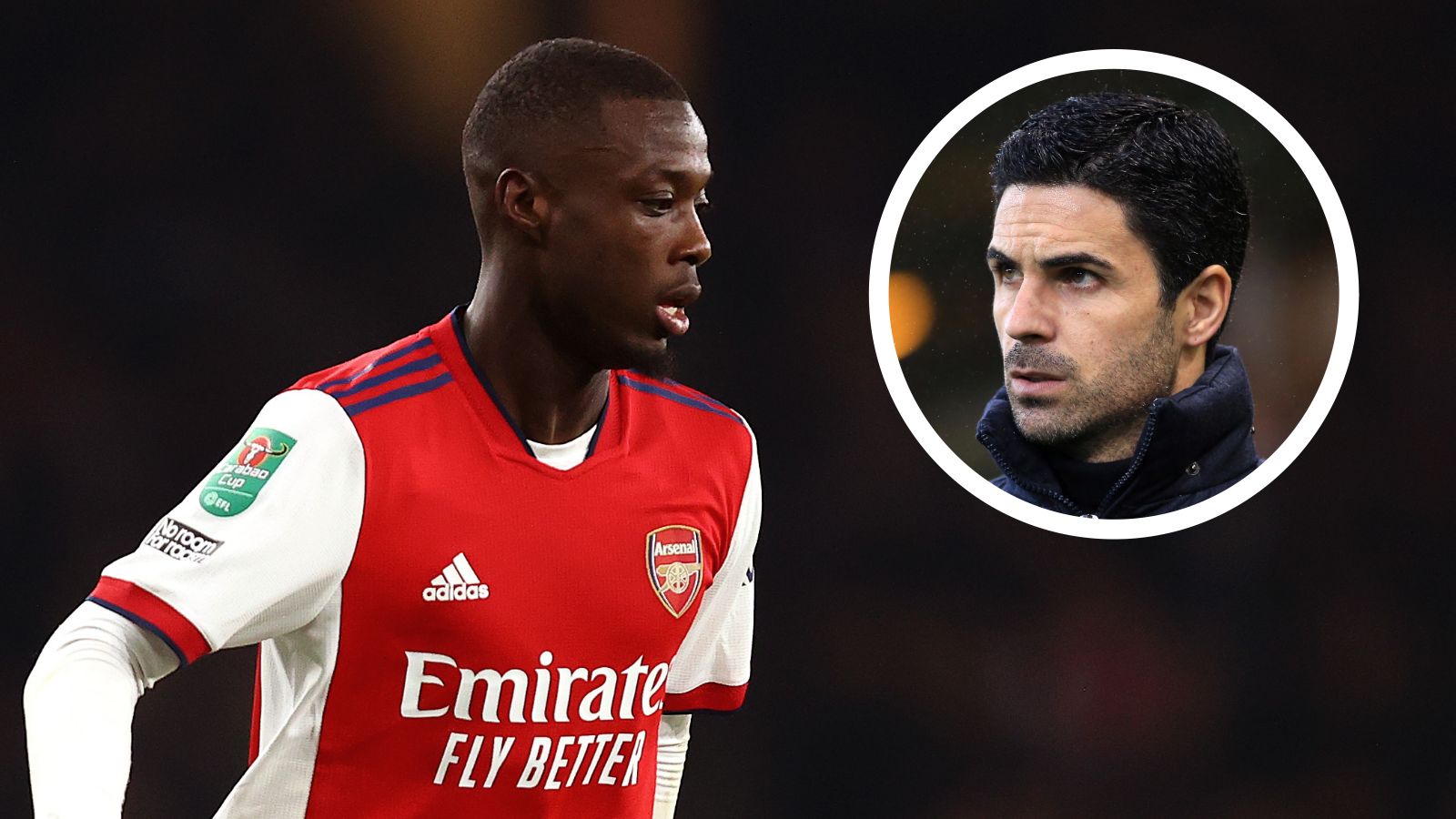 Nicolas Pepe Mikel Arteta