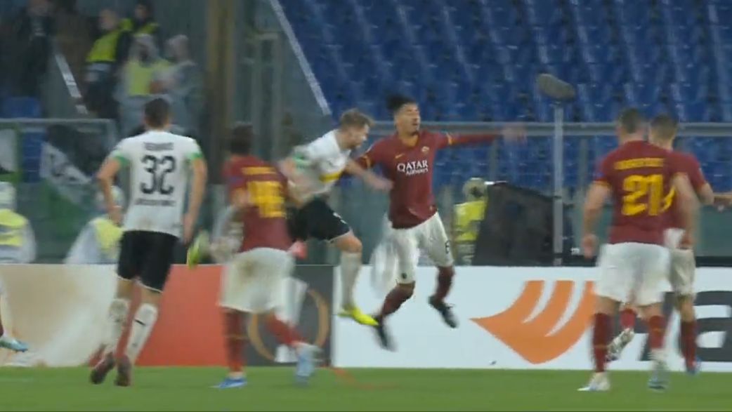 Chris Smalling Roma Borussia Monchengladbach 2019