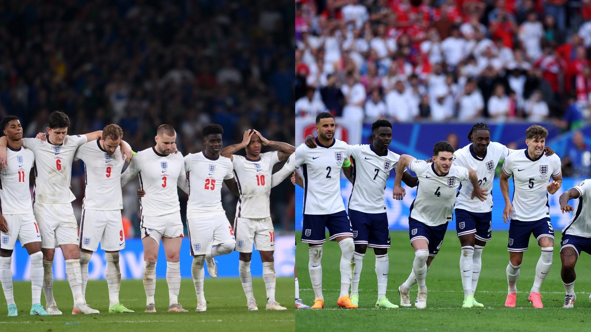 England penalty shootouts Euro 2020 Euro 2024