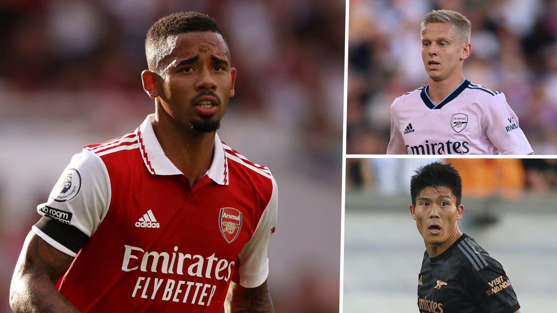 Gabriel Jesus Zinchenko Tomiyasu Arsenal