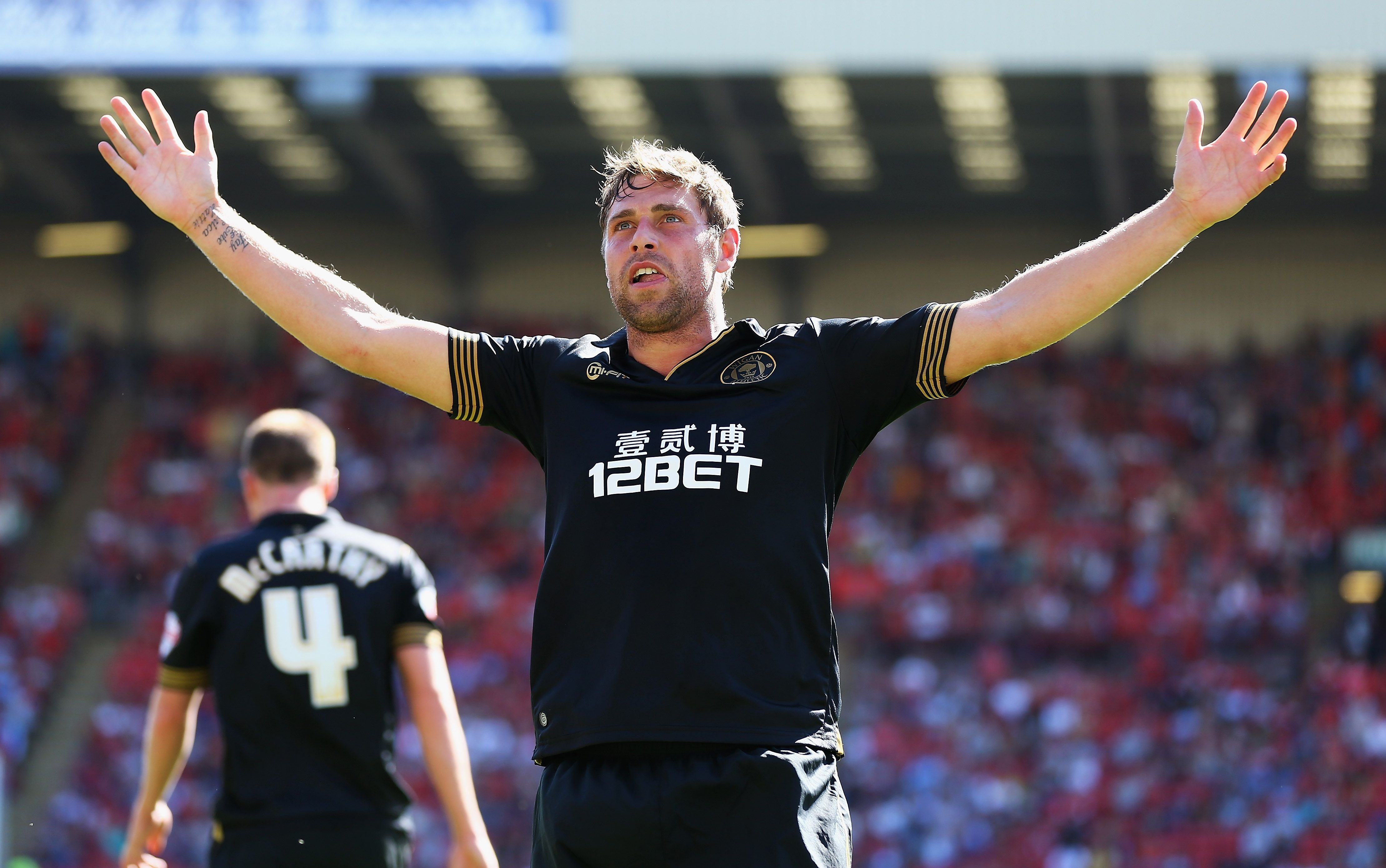 Wigan Athletic striker Grant Holt