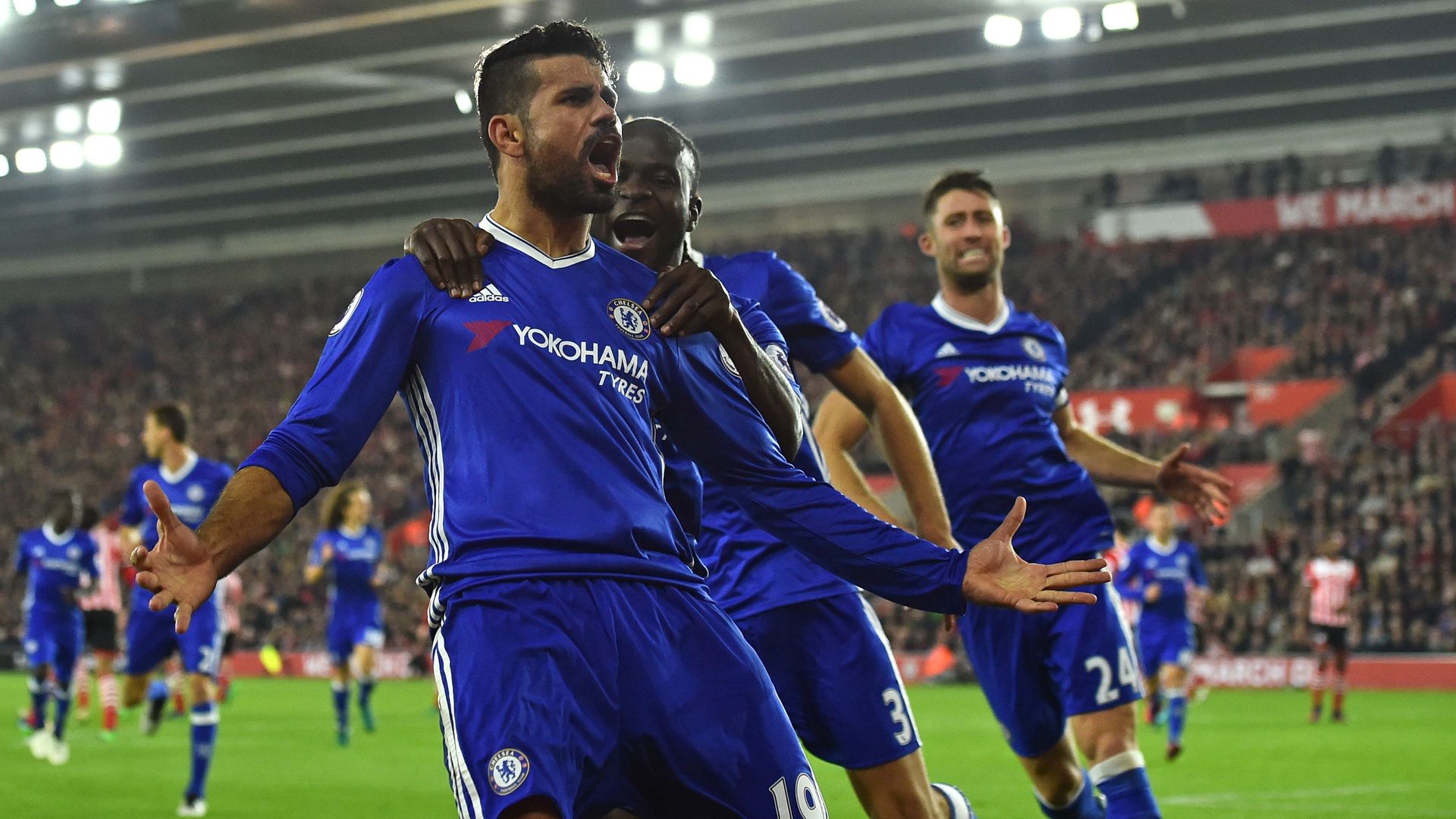 Diego Costa Chelsea Southampton Premier League 30102016