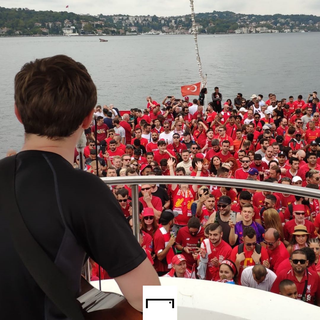 Liverpool fans in Turkey