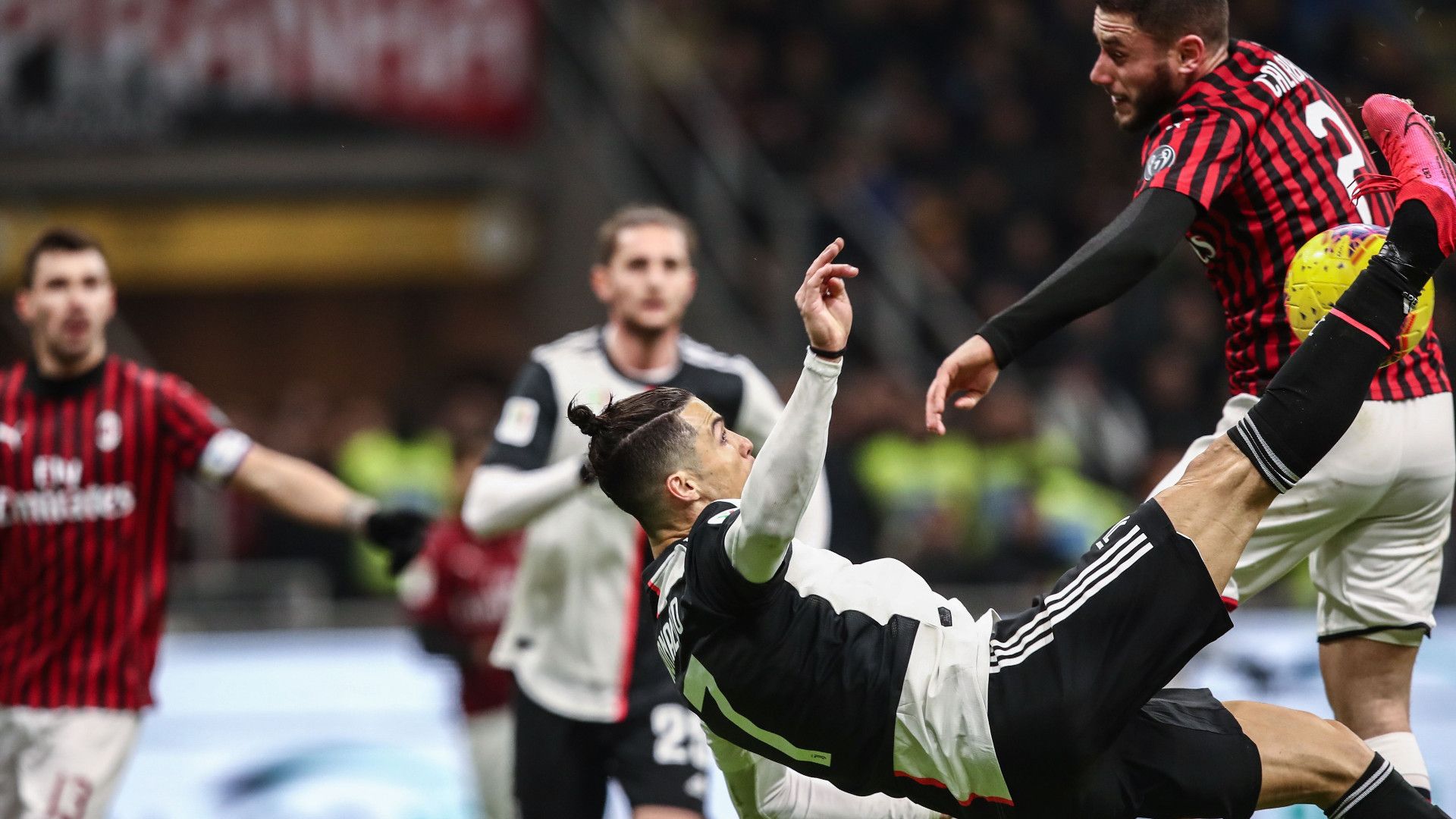 Cristiano Ronaldo Calabria Milan Juventus Coppa Italia