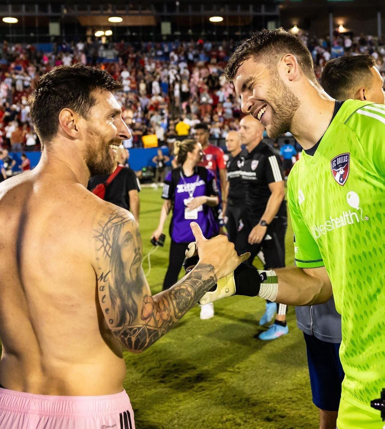 Lionel Messi Maarten Paes