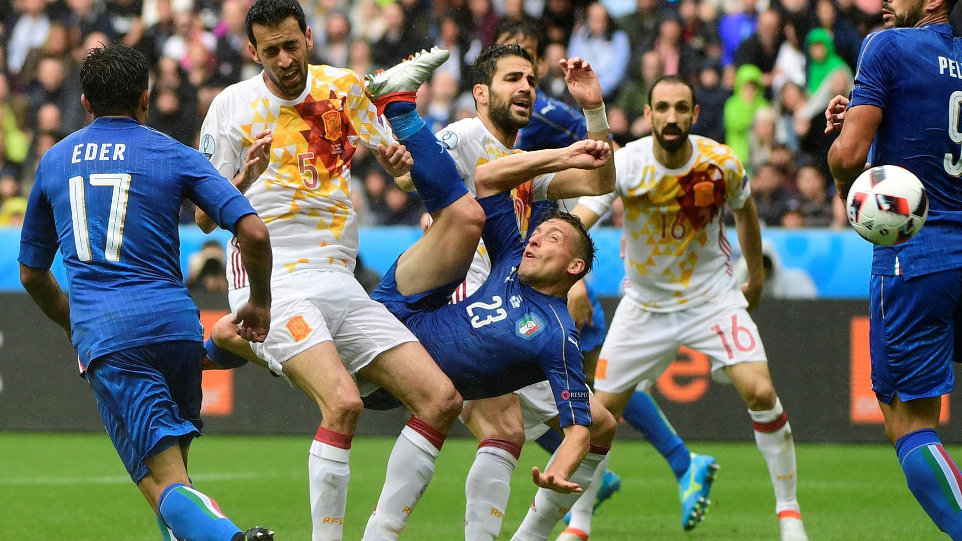Emanuele Giaccherini Italy Spain Euro 2016