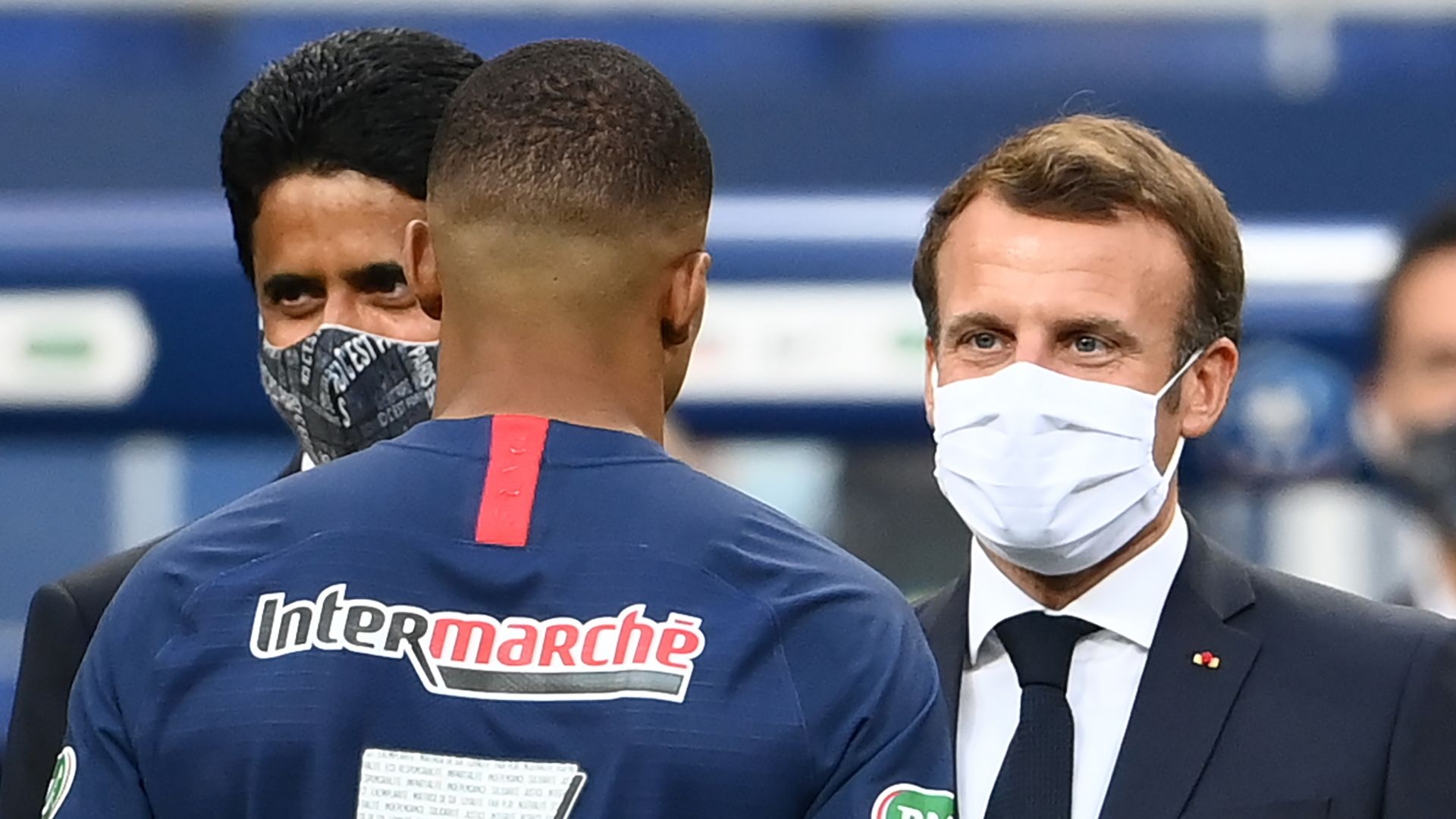Kylian Mbappe, Emmanuel Macron