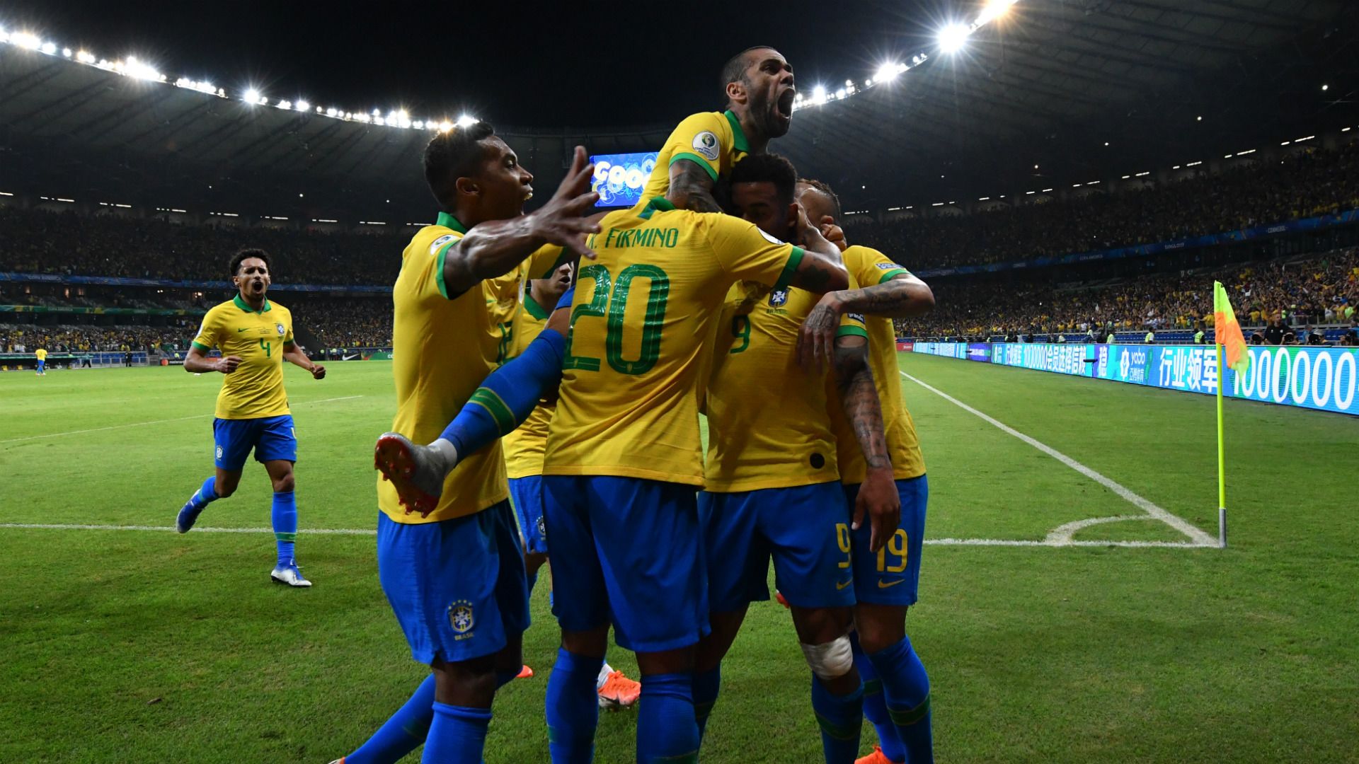 festejo Brazil Argentina Copa America 02072019