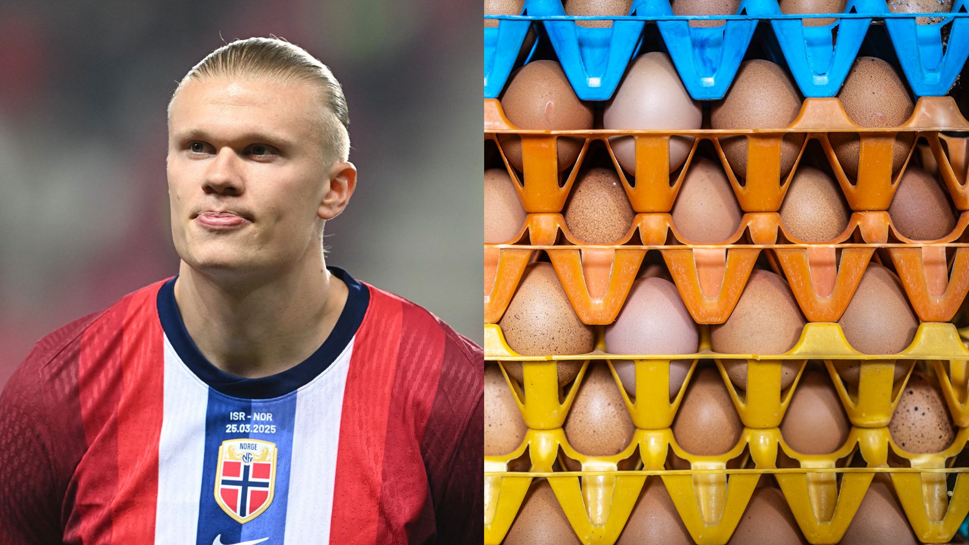 Erling Haaland eggs