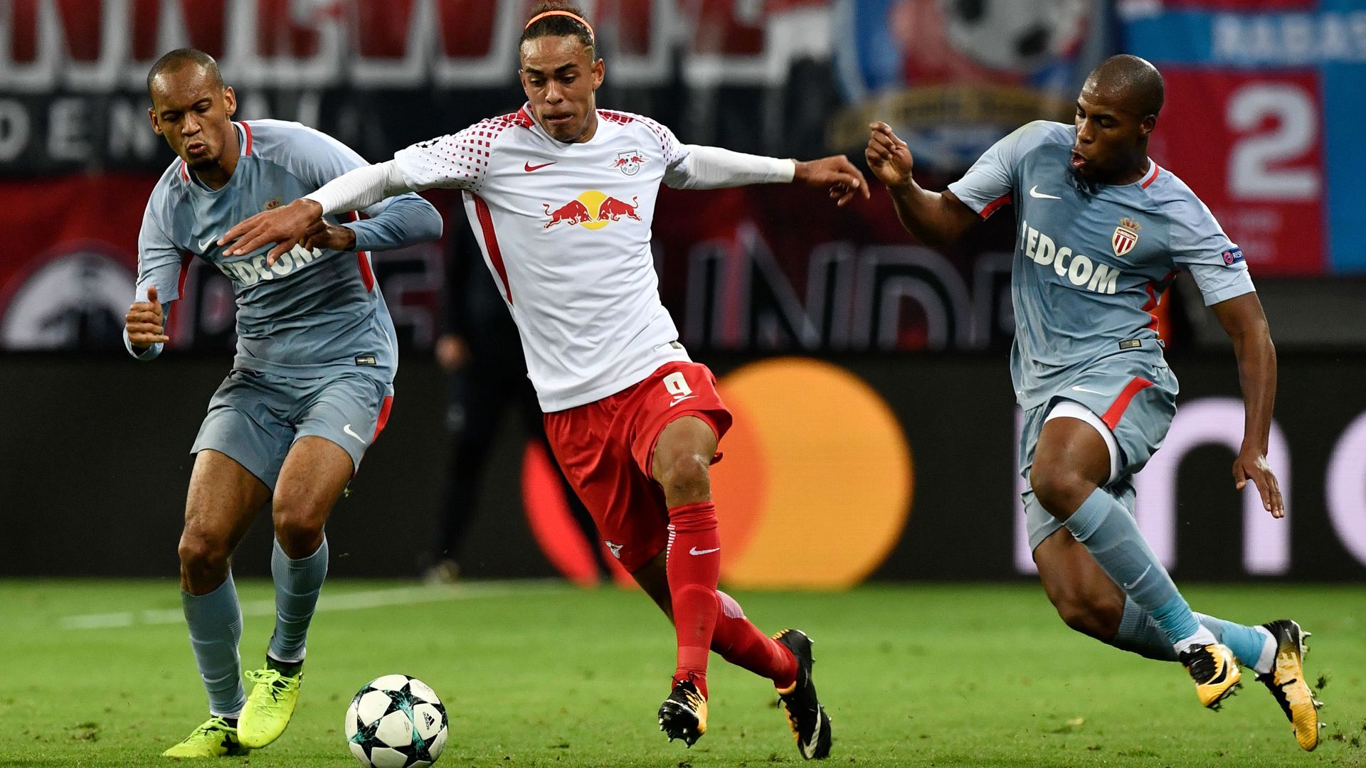 Yussuf Poulsen, Leipzig - Monaco, Champions League, 09132017