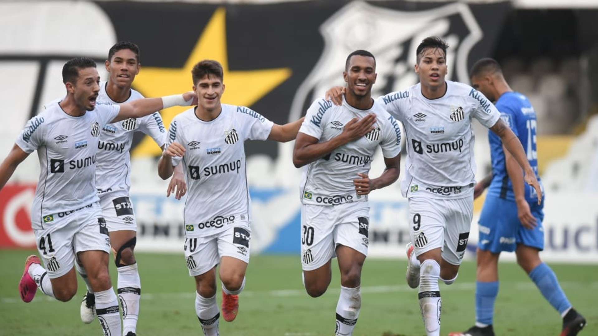 Lucas Braga comemora - Santos x São Bento Paulistão 09052021