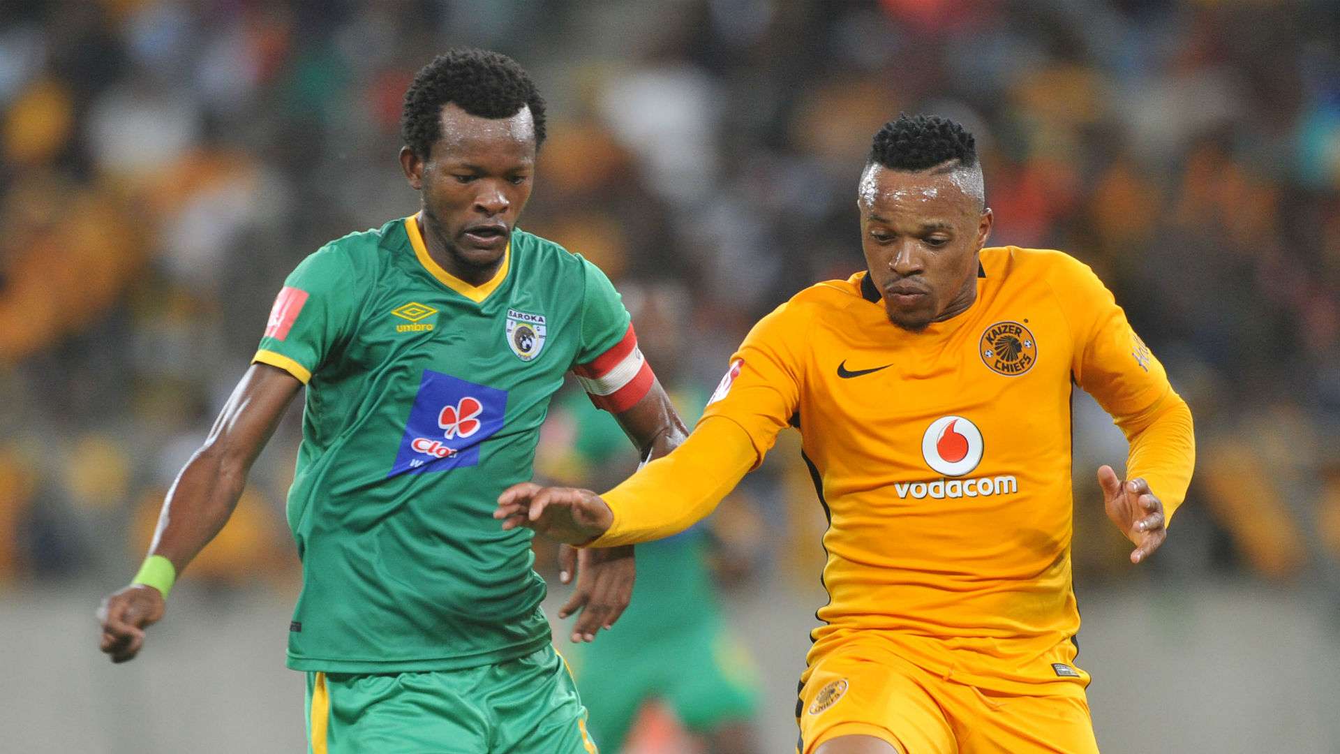 Dineo Shaku and Edward Manqele - Kaizer Chiefs v Baroka