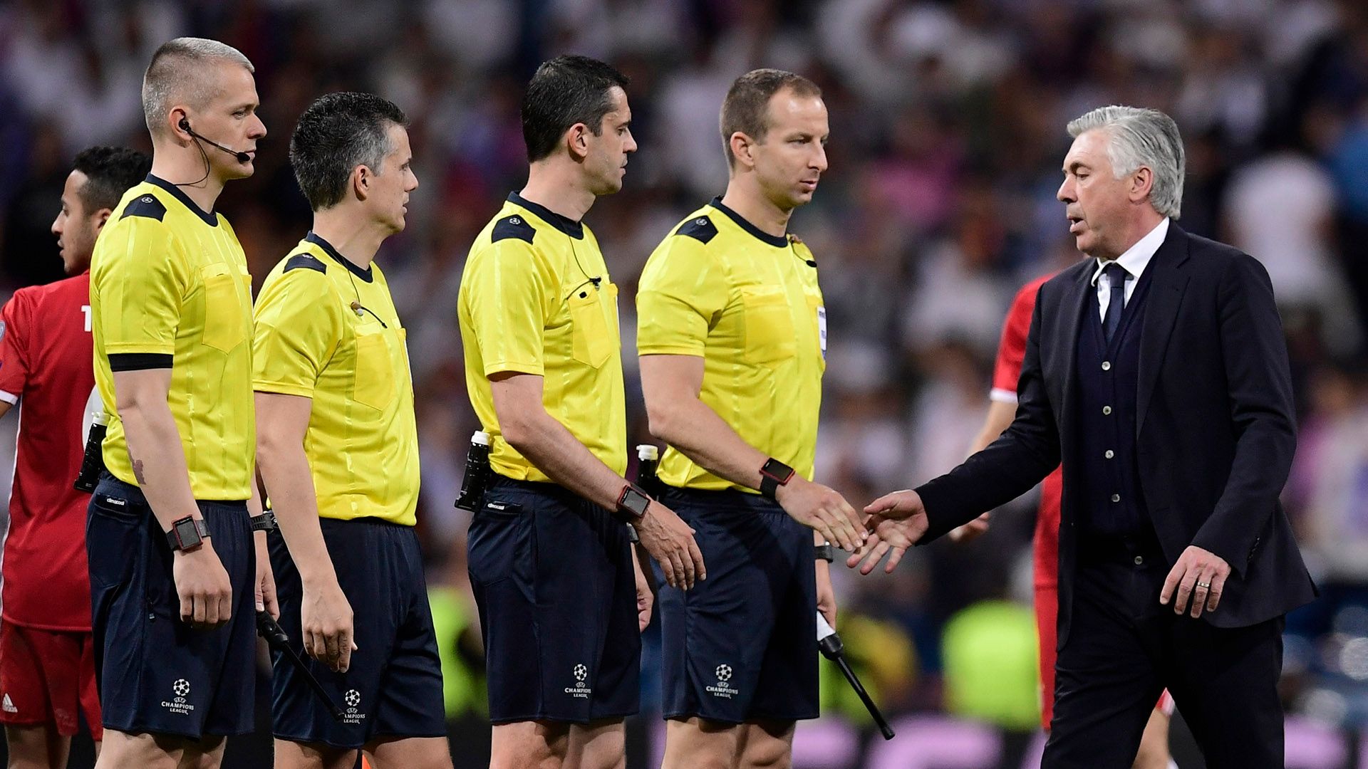 Carlo Ancelotti ref Viktor Kassai Real Madrid Bayern Munich UCL 18042017