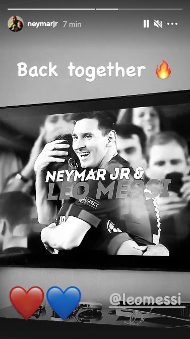 Neymar Messi Instagram