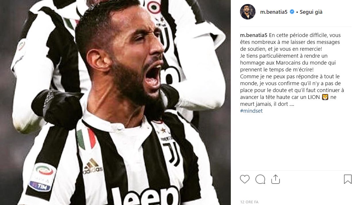 Benatia instagram juventus