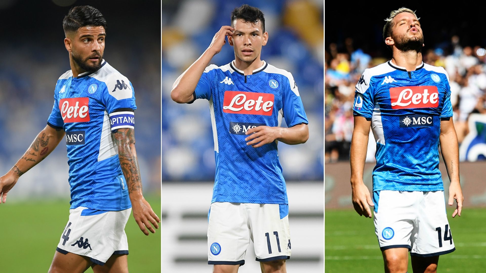 Insigne - Lozano - Mertens Napoli