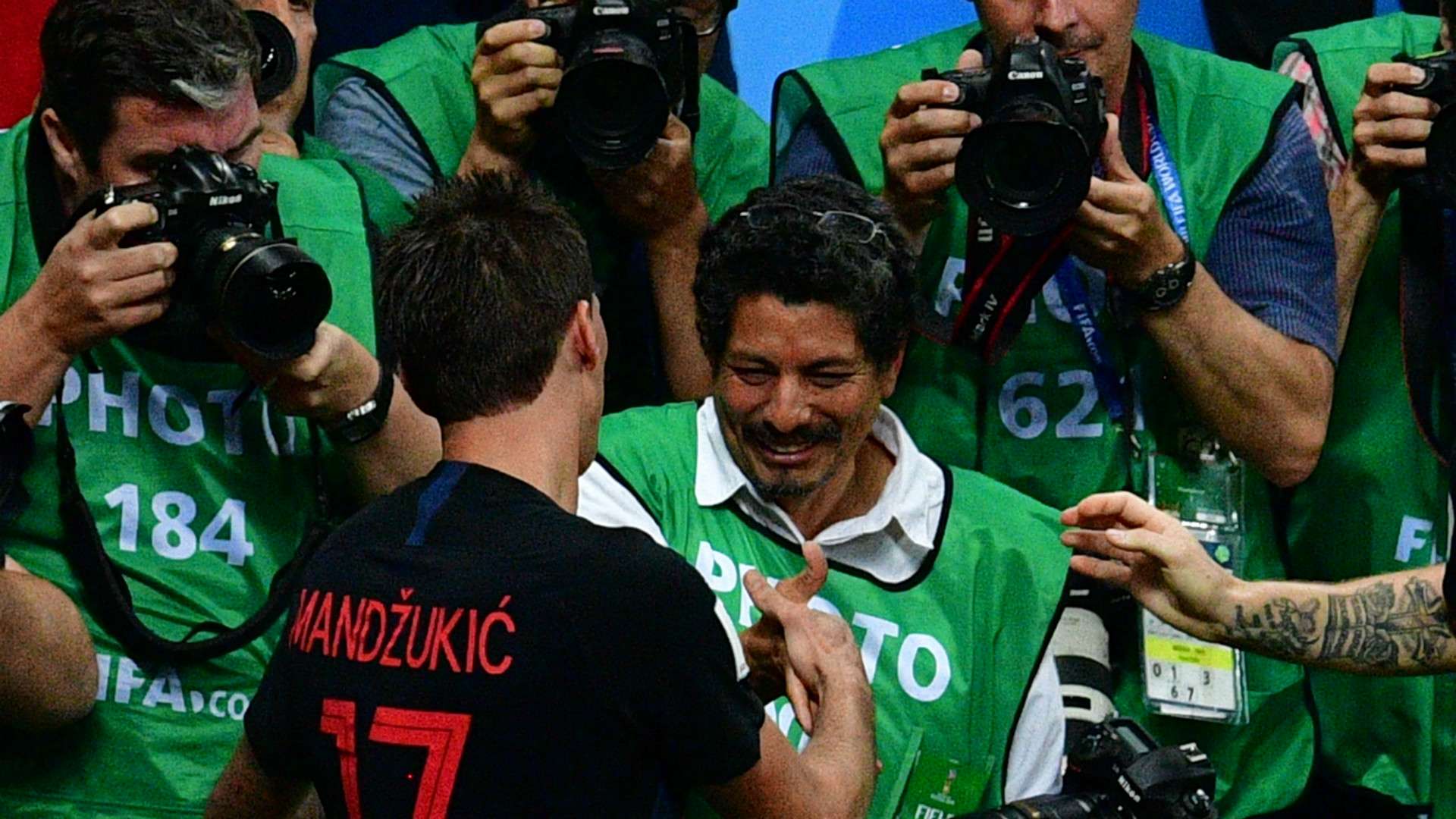 Croatia Player celebrating vs England World Cup