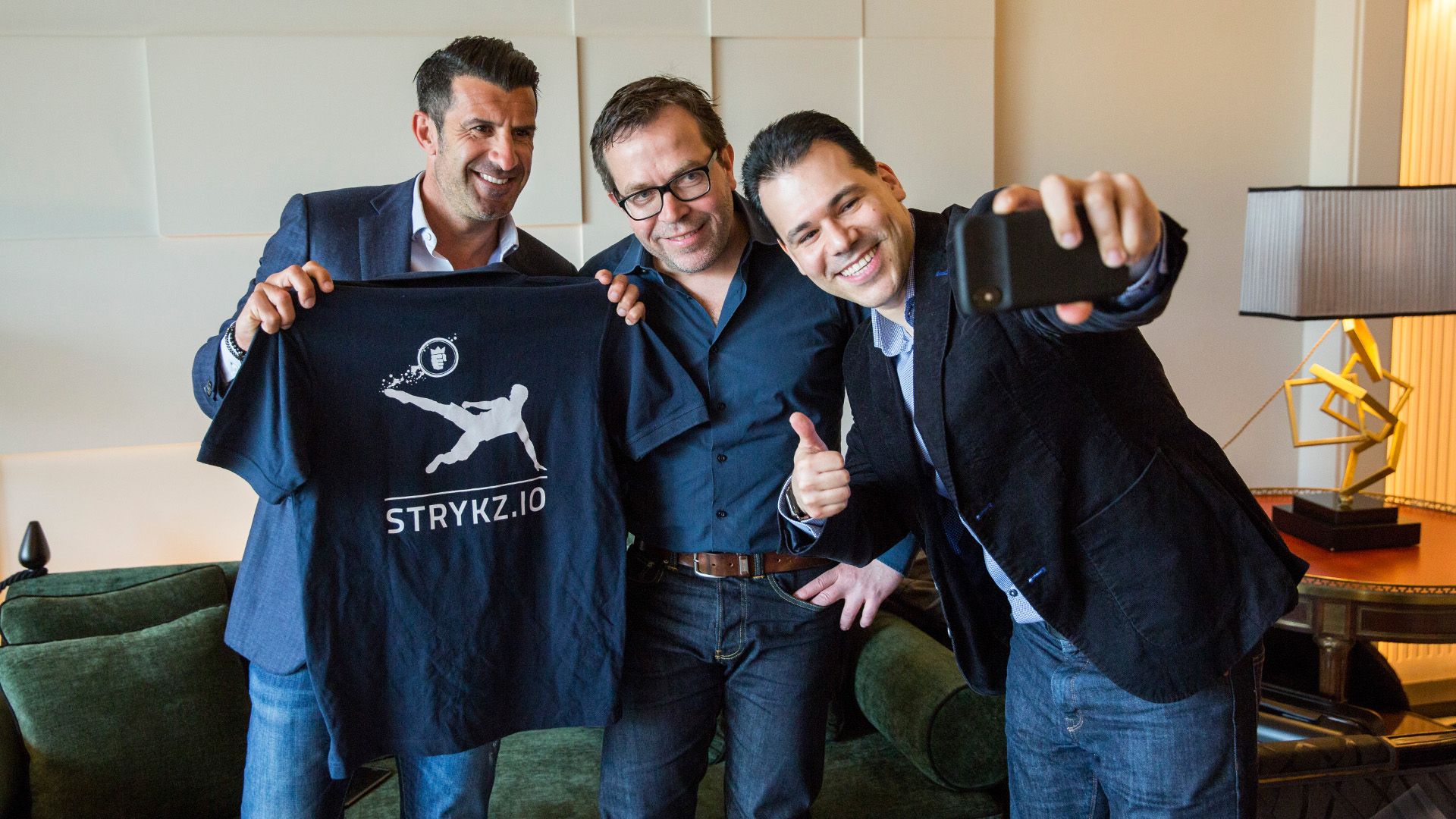 Luís Figo, Dirk Weyel & Heissam Hartmann
