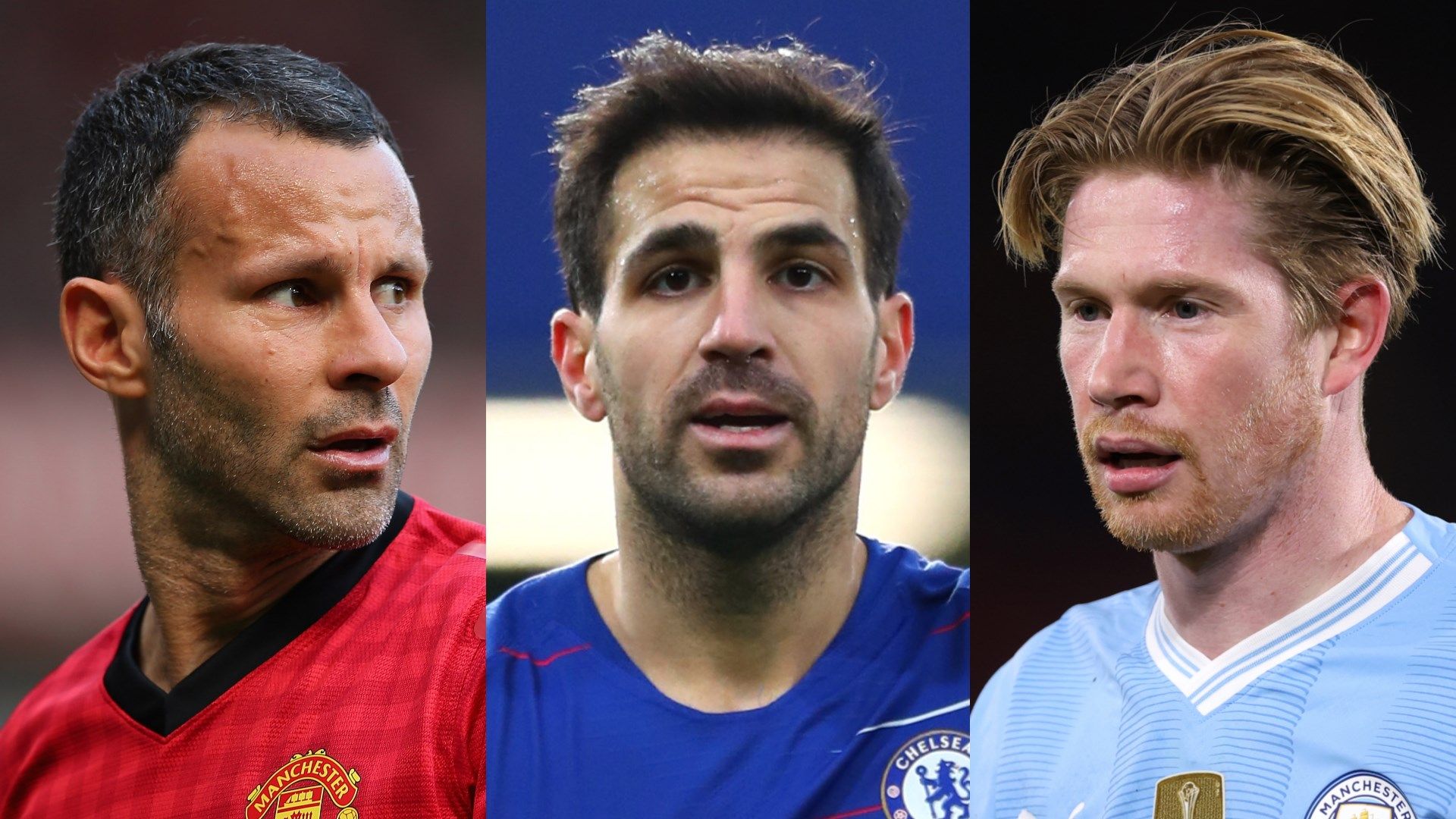 Ryan Giggs Cesc Fabregas Kevin De Bruyne Assists Chart