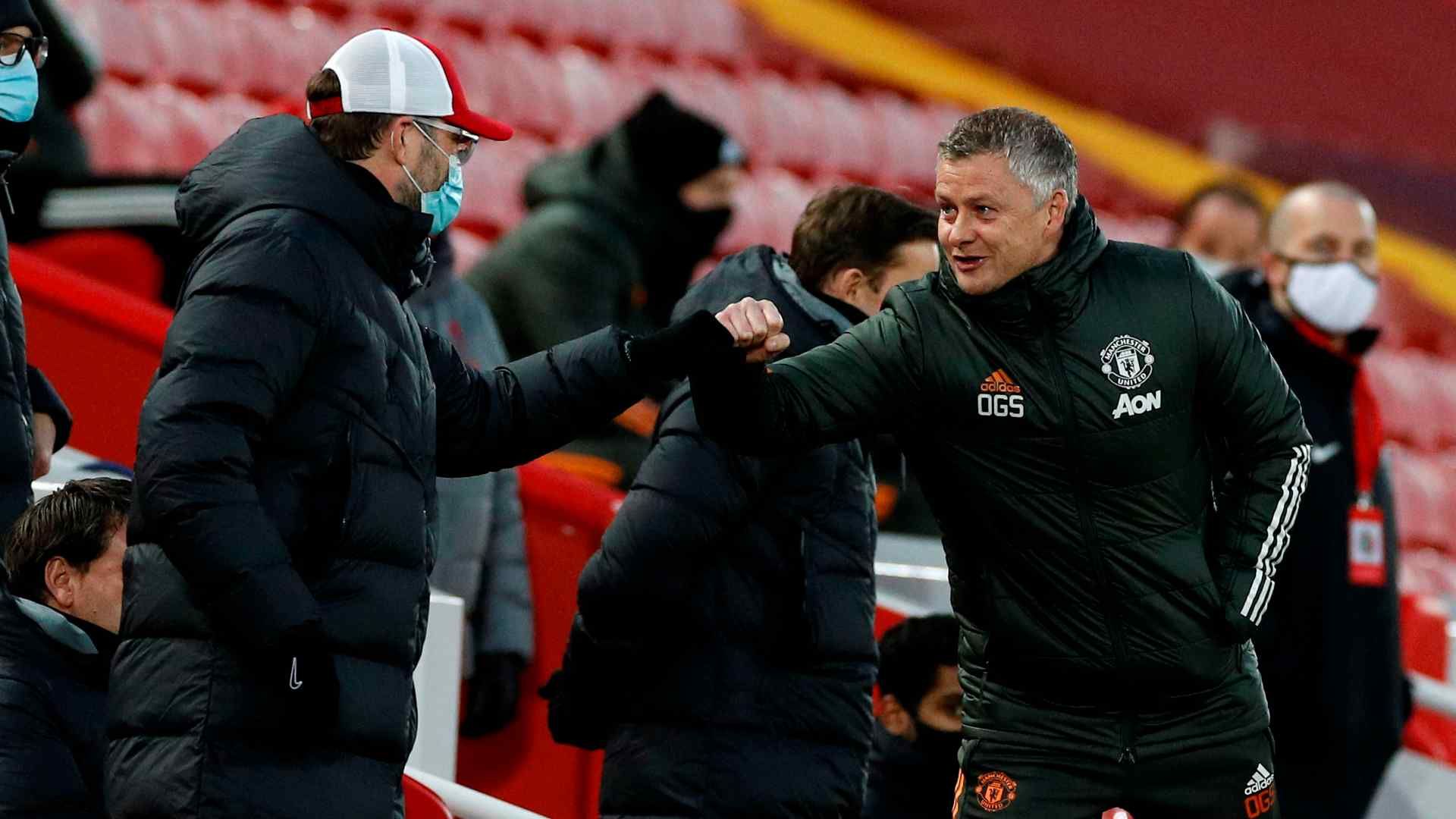 Klopp Liverpool Solskjaer Manchester United 2021-01-17