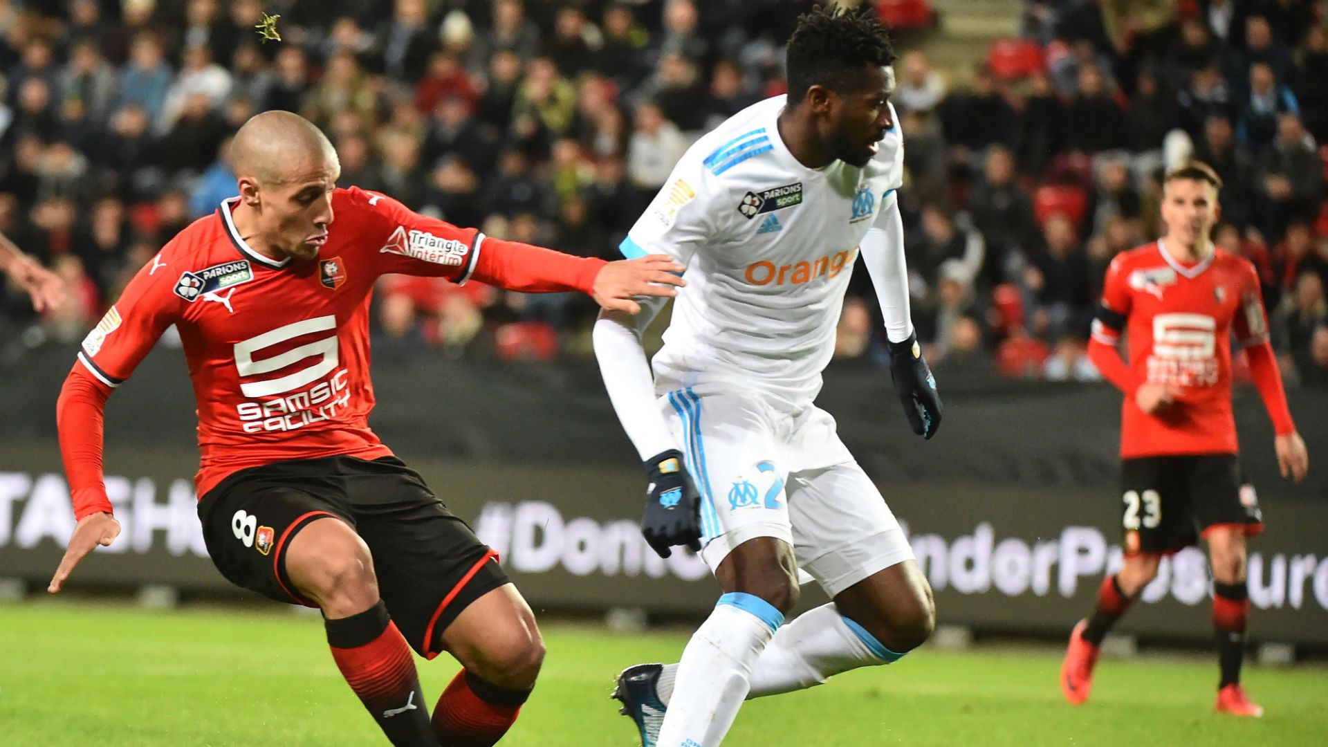 Wahbi Khazri  Andre-Frank Zambo Anguissa Rennes Marseille Coupe de la Ligue 13122017
