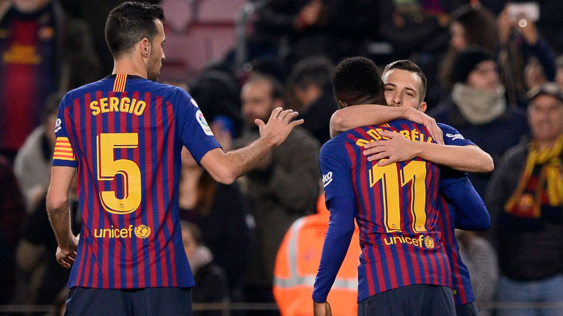 BUSQUETS DEMBELE BARCELONA LEGANES LALIGA