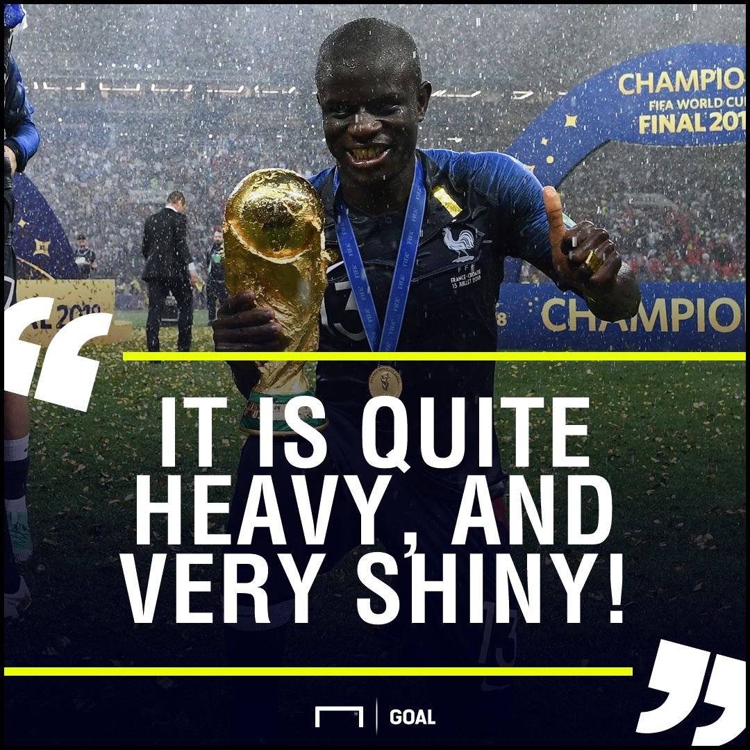 N'Golo Kante France World Cup heavy shiny