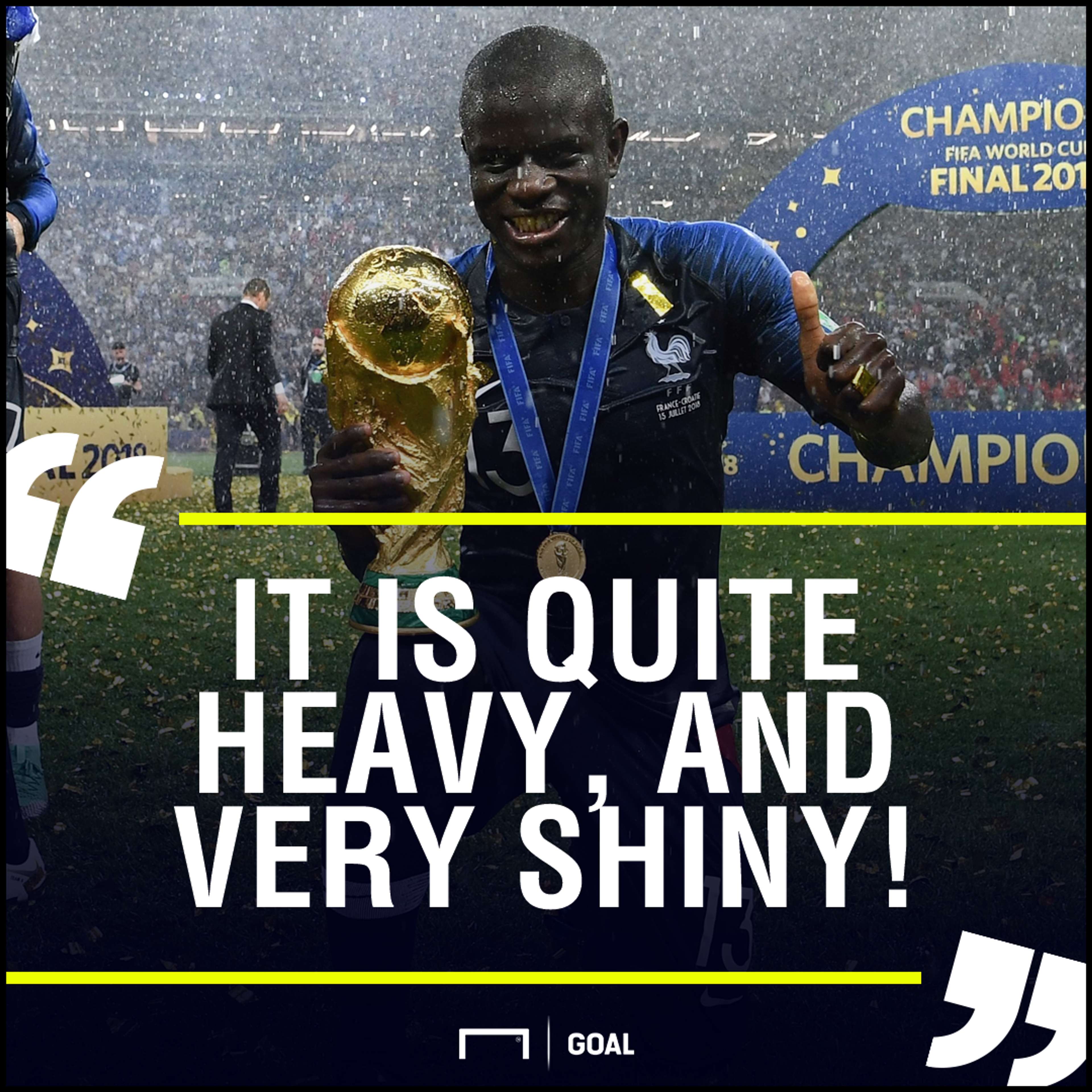 N'Golo Kante France World Cup heavy shiny