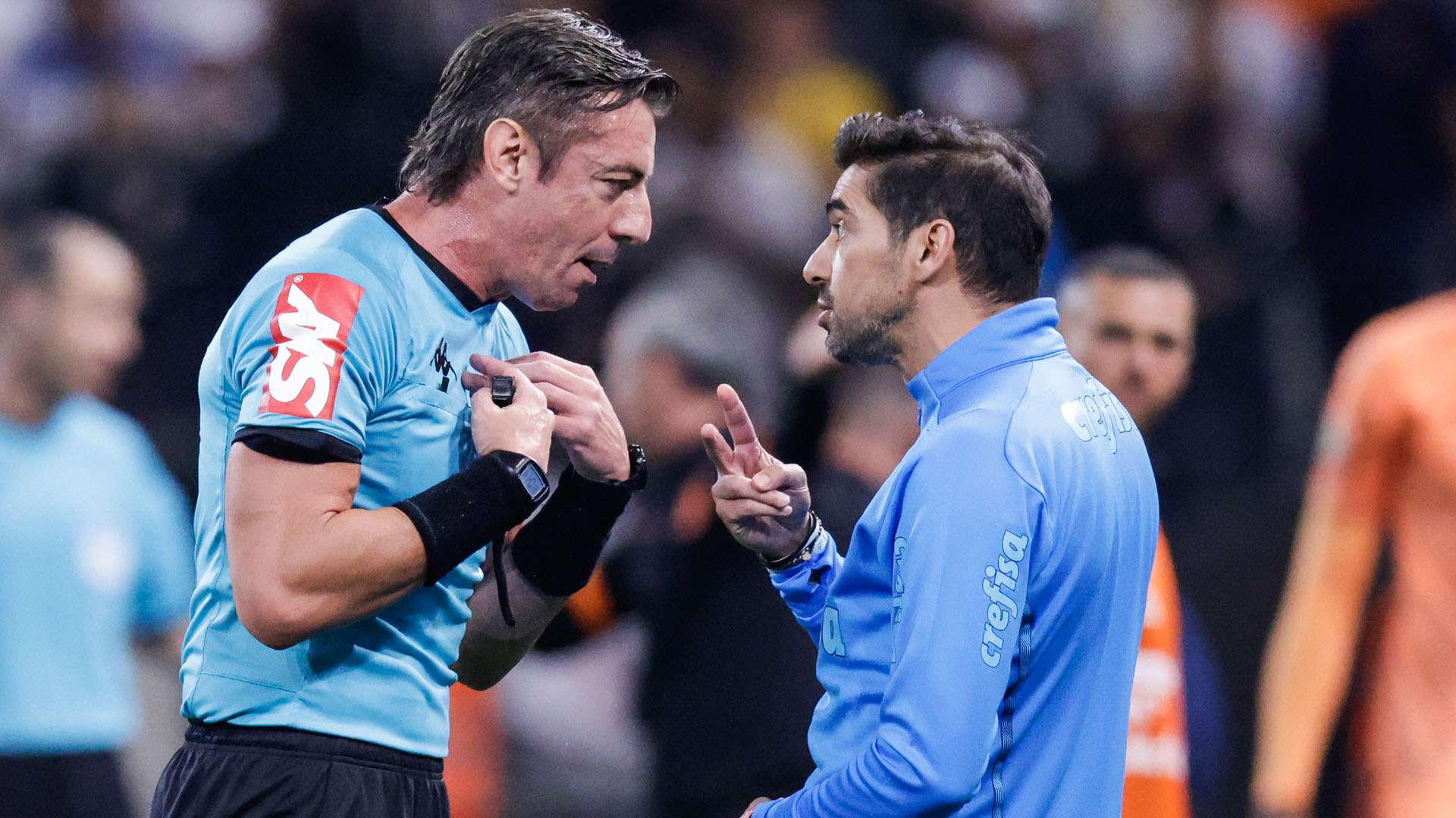 Abel Ferreira discute com a arbitragem, Palmeiras, 2022