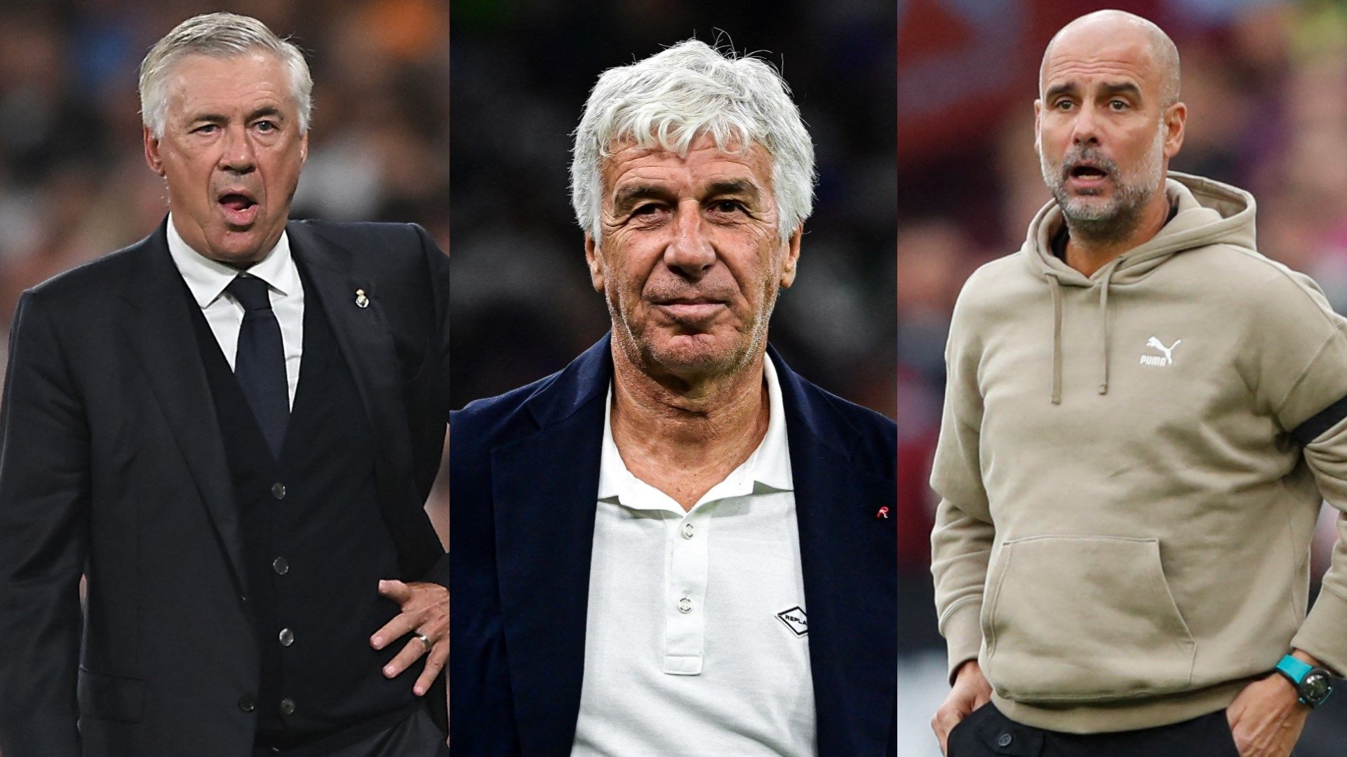 Ancelotti Gasperini Guardiola