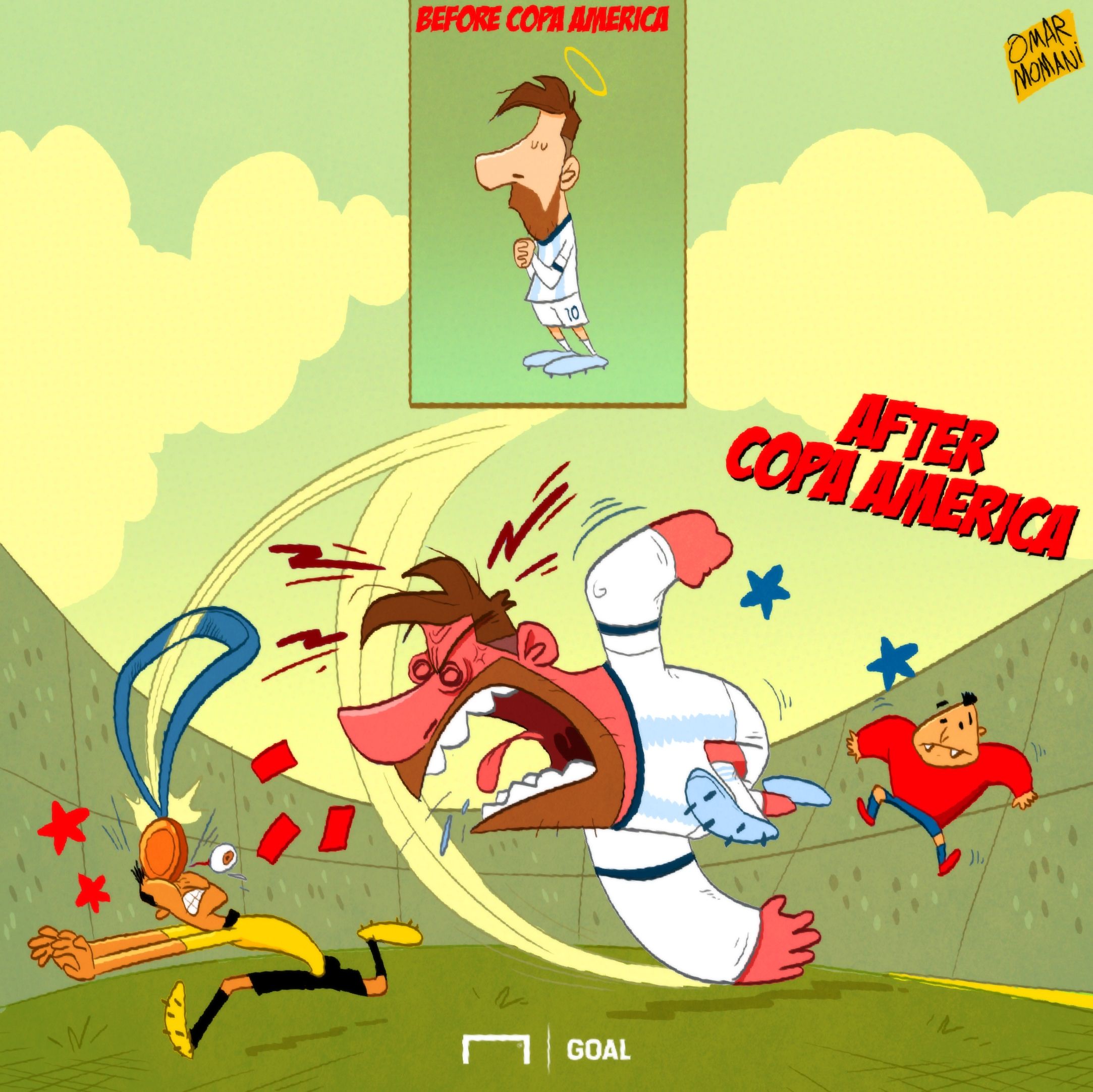 CARTOON Angry Messi