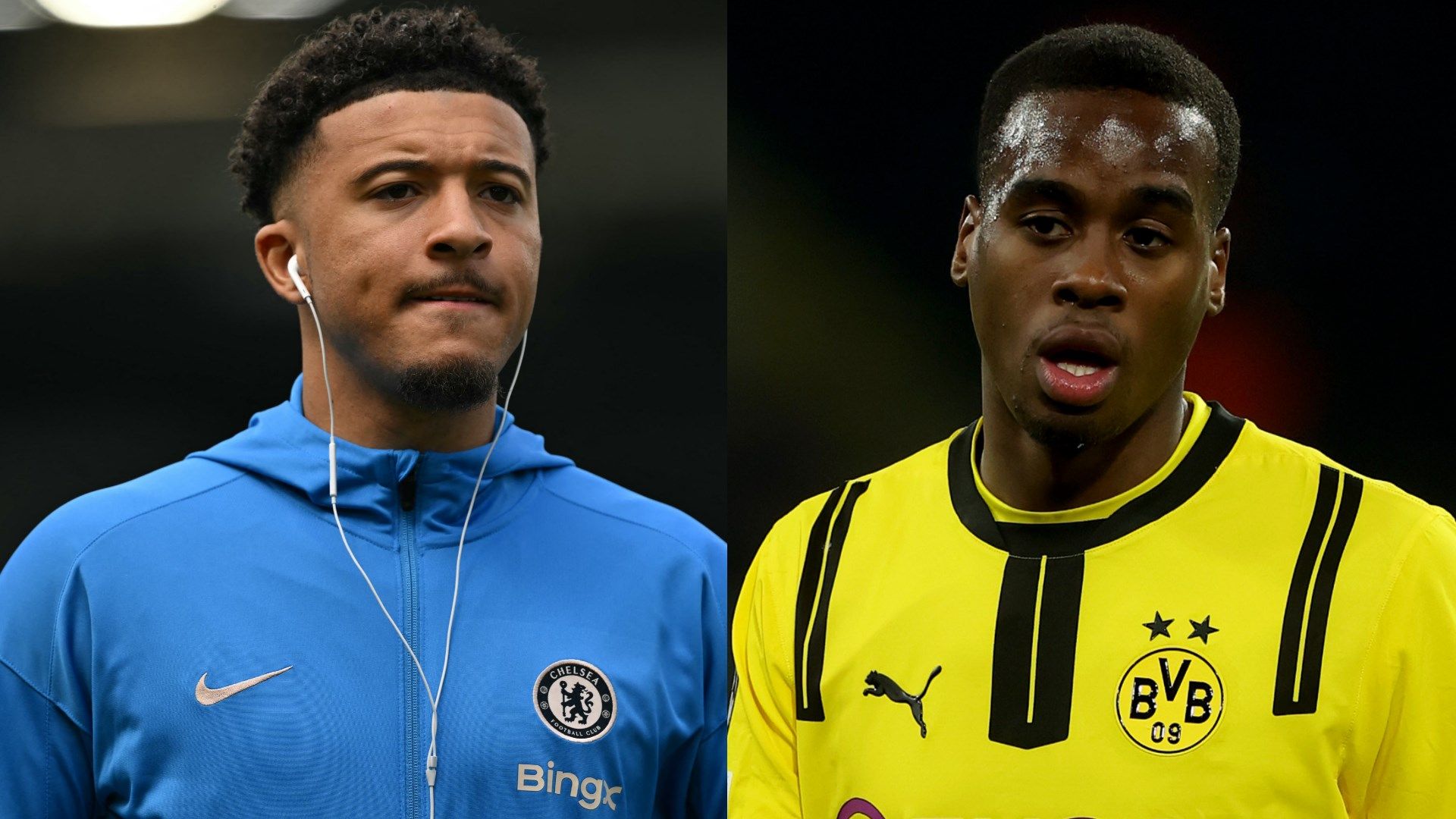Jadon Sancho Jamie Gittens Chelsea Borussia Dortmund
