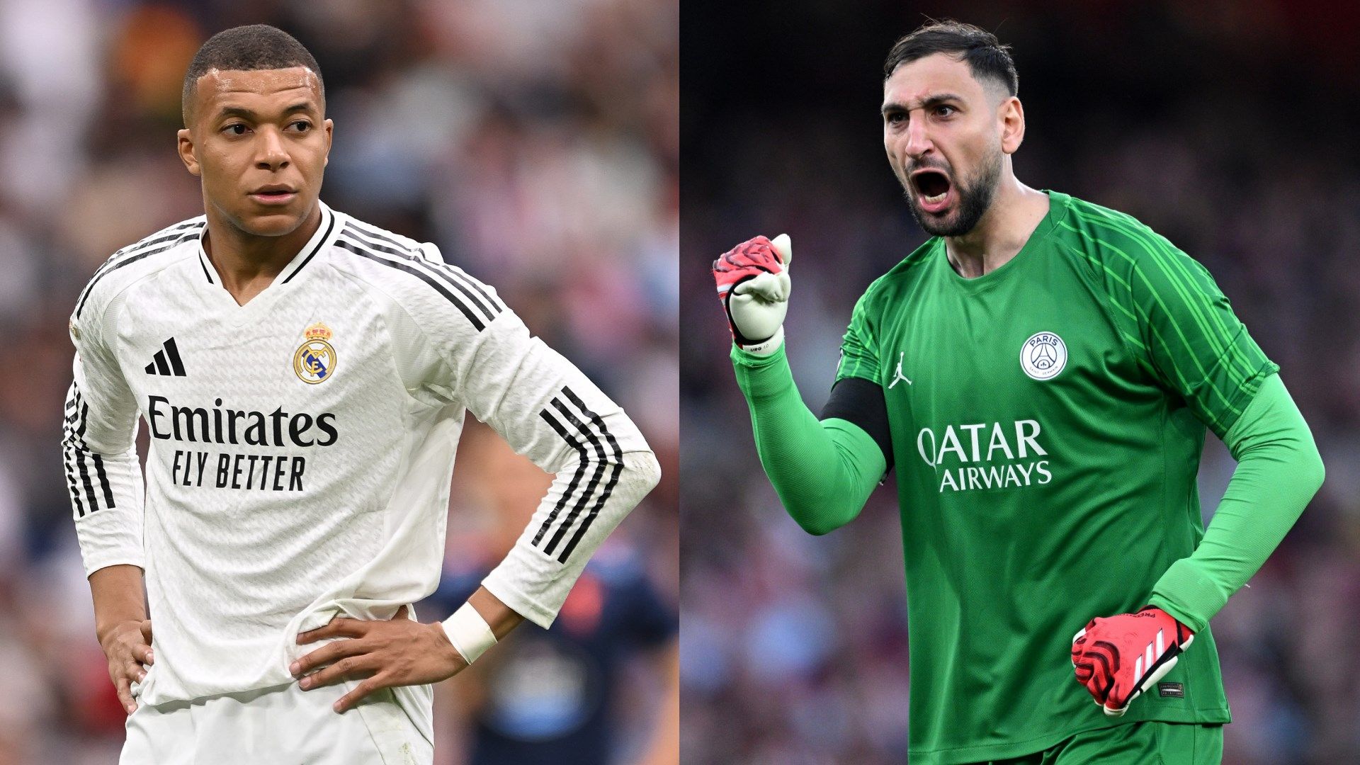 Kylian Mbappe Gianluigi Donnarumma PSG Real Madrid