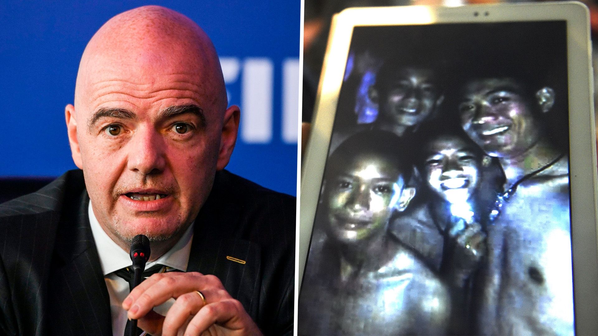 Gianni Infantino Thailand Cave Children