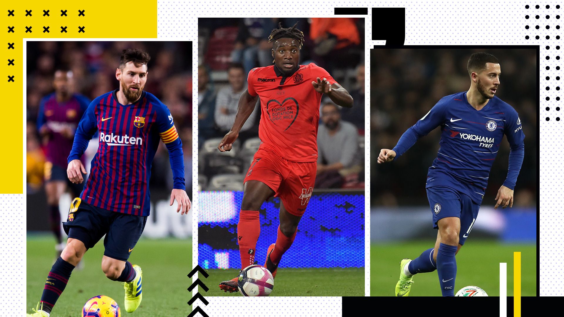 GFX Dribblings Messi Saint-Maximin Hazard