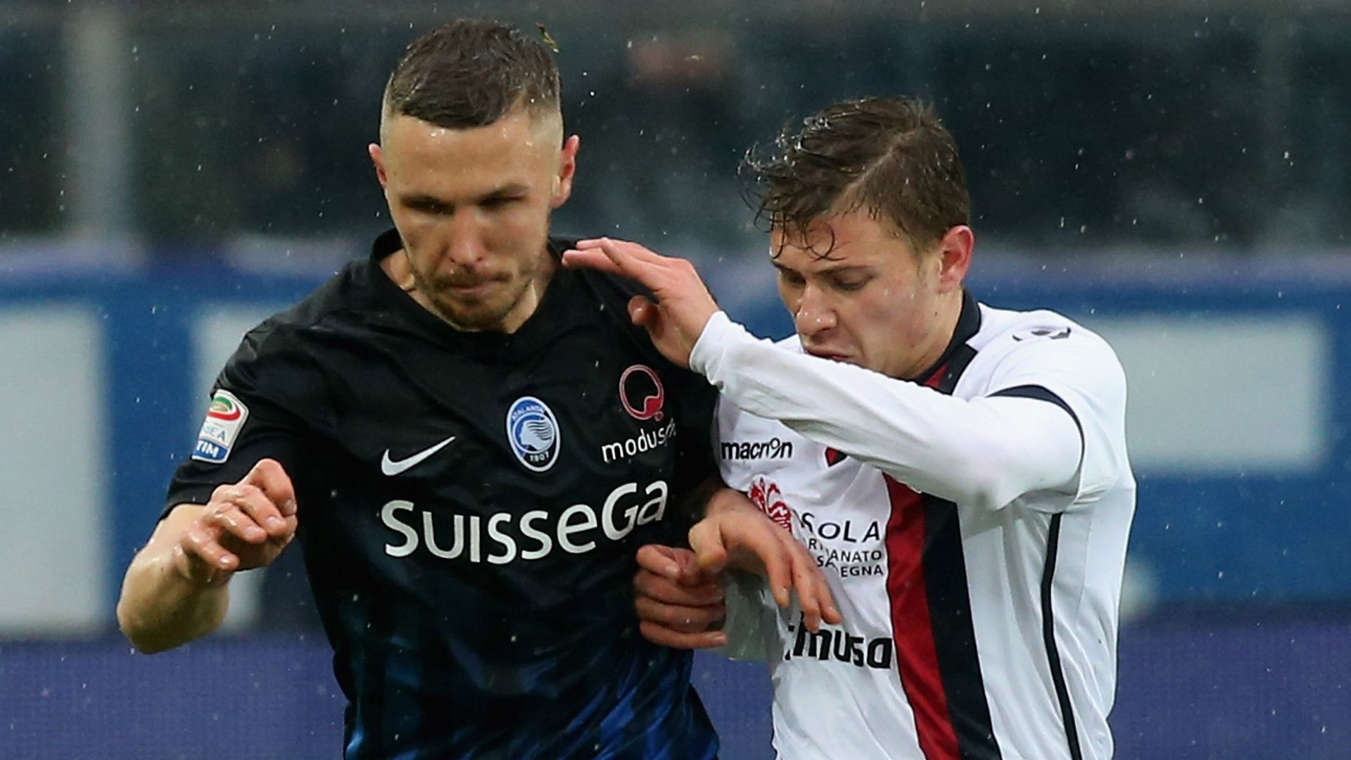 Jasmine Kurtic, Fabio Pisacane, Atalanta, Cagliari, Serie A, 02052017