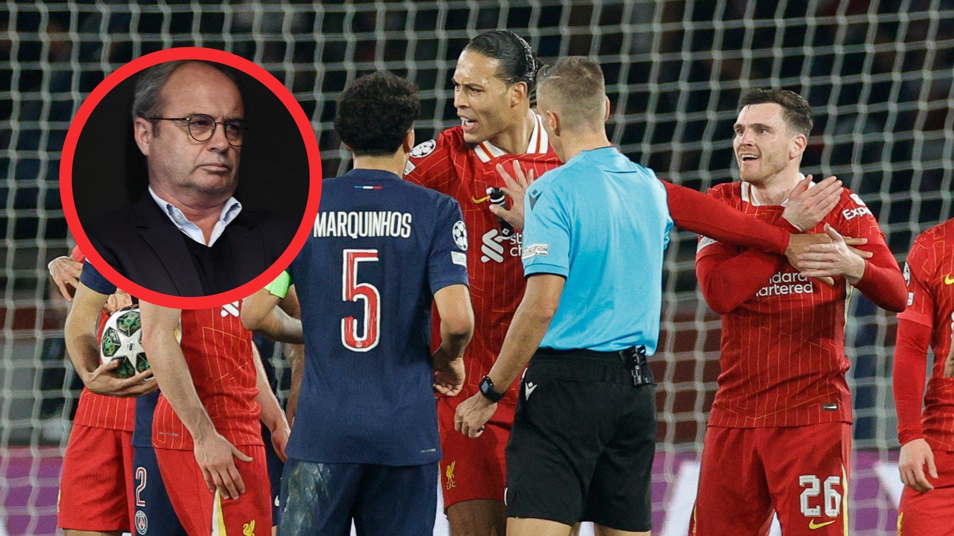 Virgil Van Dijk Luis Campos Liverpool Paris Saint Germain