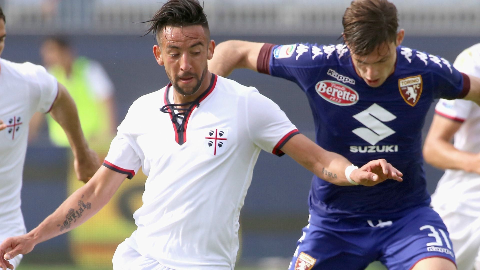 Mauricio Isla y Lucas Boyé Cagliari Torino 090417