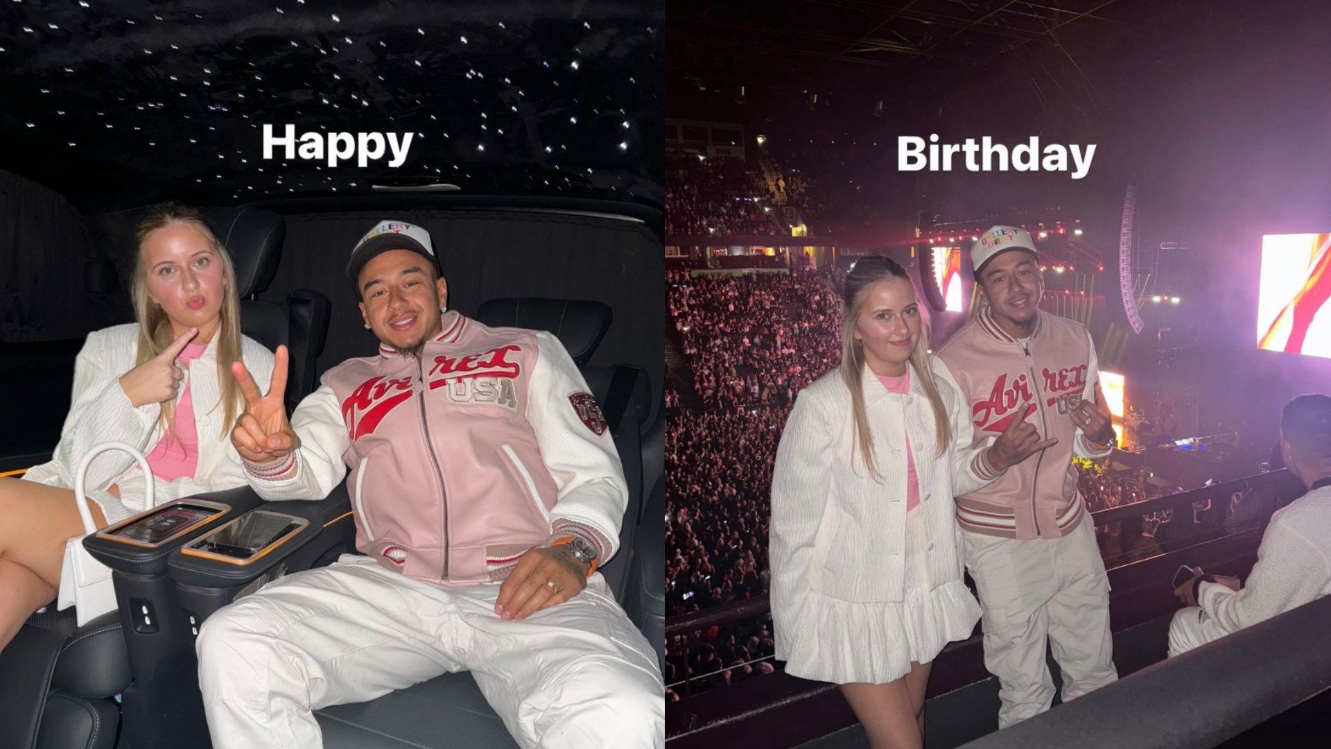 Jesse Lingard arrives at concert in limo