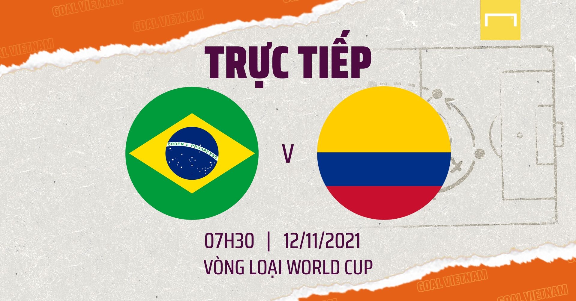 Live Brazil vs Colombia 2022 WCQ GFX