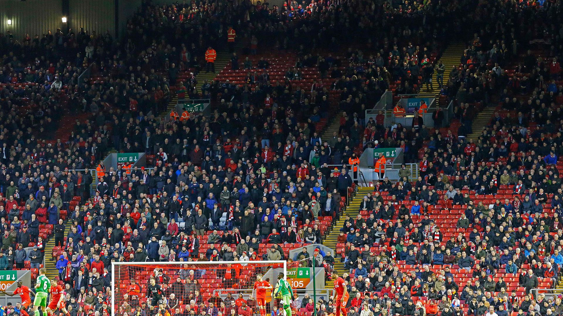Liverpool fans leave Anfield protest Sunderland Premier League 06022016