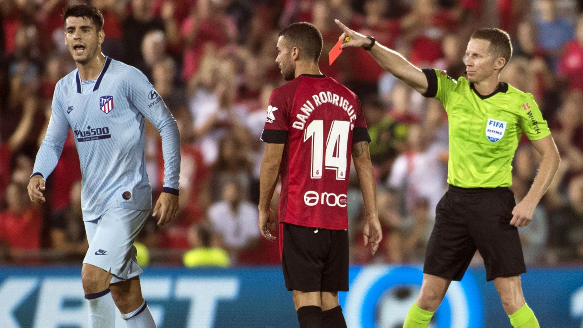 Morata red card Mallorca Atletico Madrid